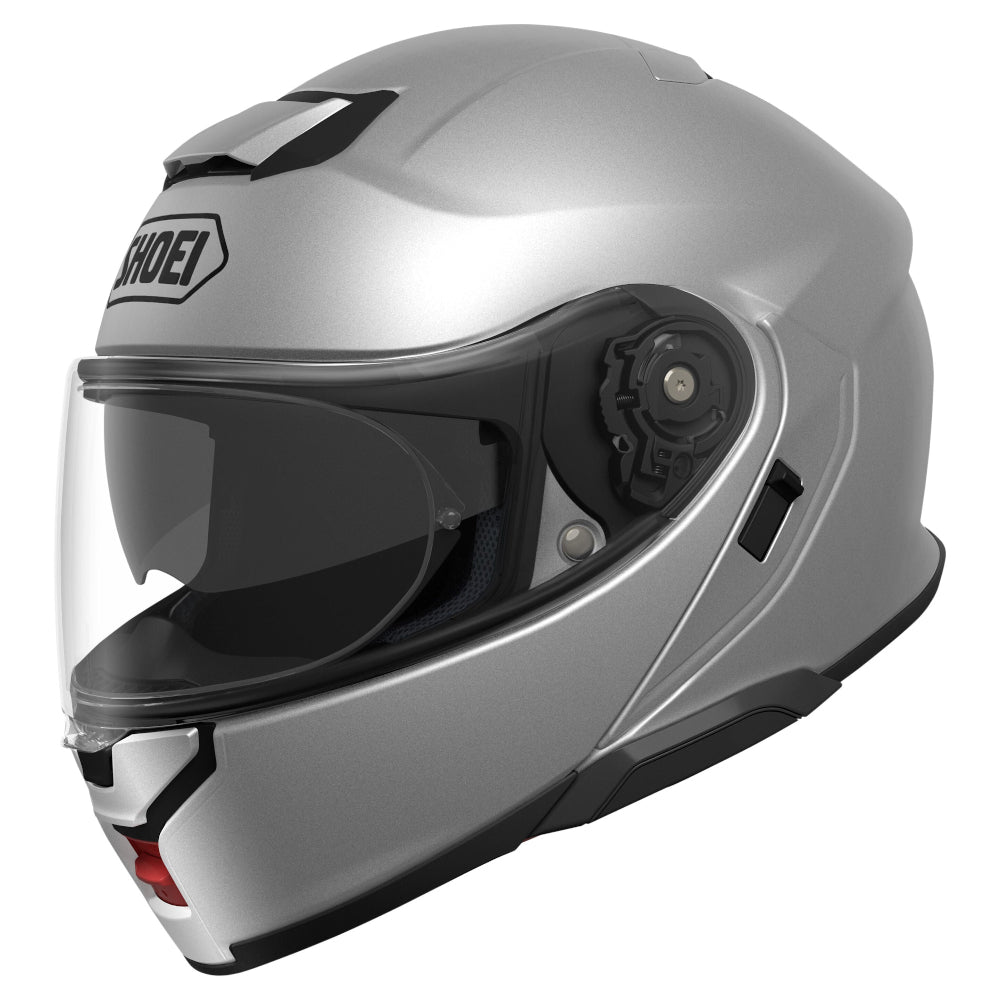 Shoei Neotec 3 Flip Up Motorcycle Helmet - Light Silver - L #1126693
