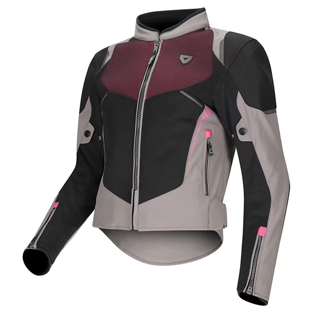 Dririder Air-Ride Pro AA certified Summer Jacket-Dark Grey/Pink-LDS 12 #2128641