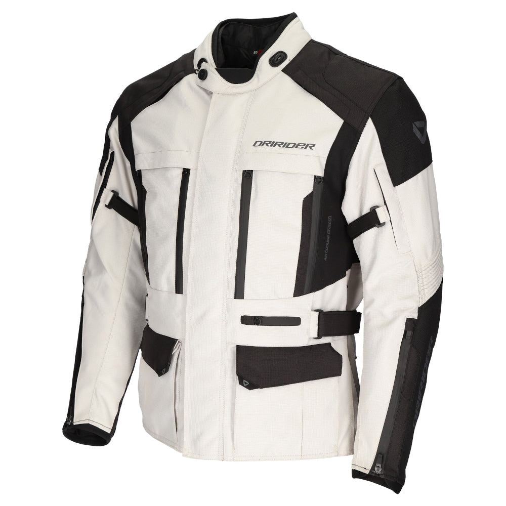 Dririder Explorer All Season Ladies Jacket-Lt. Grey/Black-LDS 8 #2123598