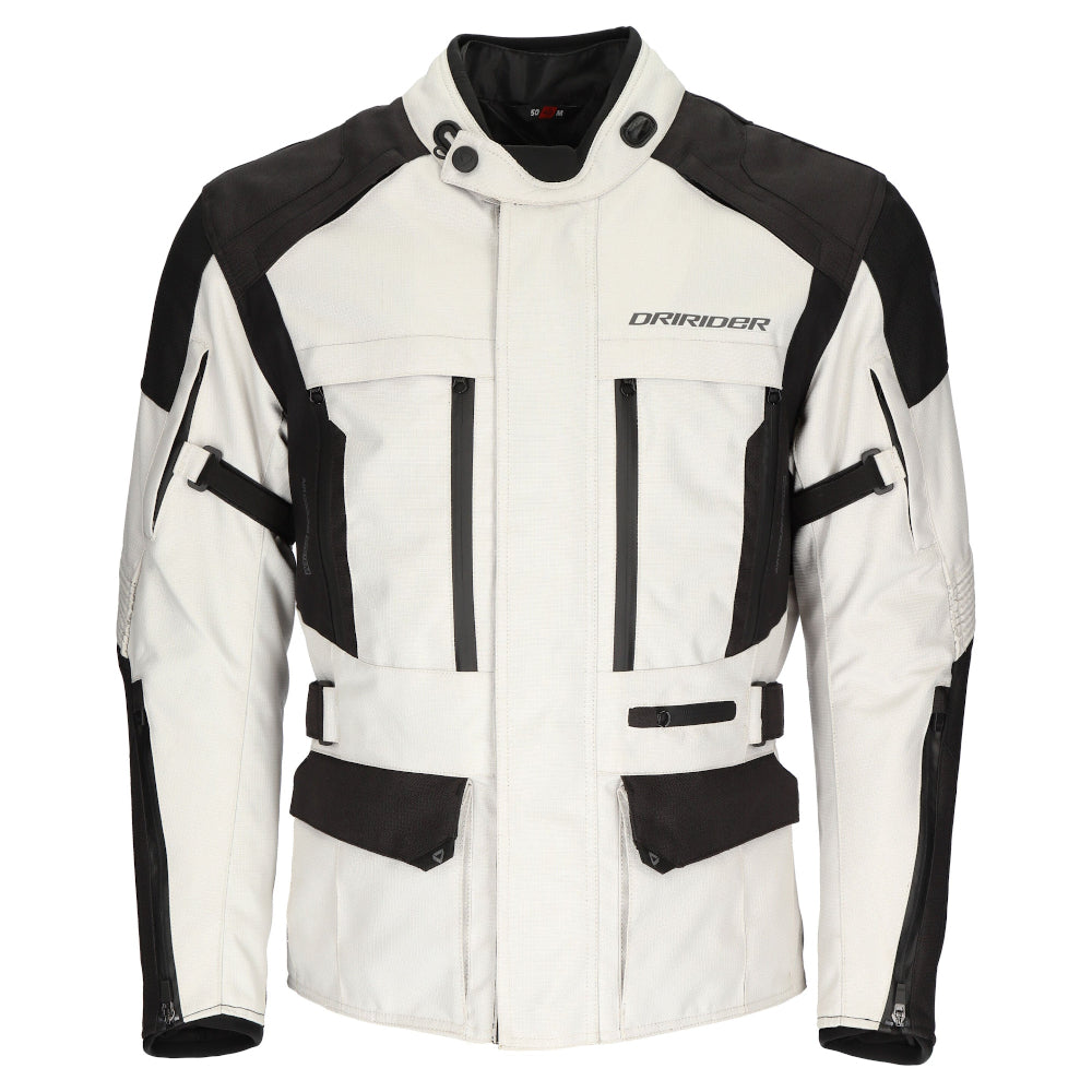 Dririder Explorer All Season Ladies Jacket-Lt. Grey/Black-LDS 8 #2123598