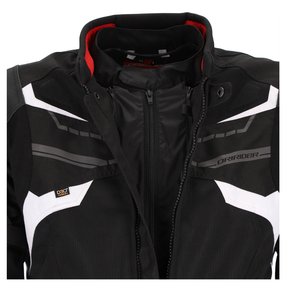 Dririder Climate Control Exo 4 Vented Jacket-Black/White-6XL #2123998