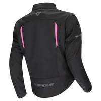 Dririder Air-Ride 6 Summer Riding Ladies Jacket-Black Pink-L 24 #2128575