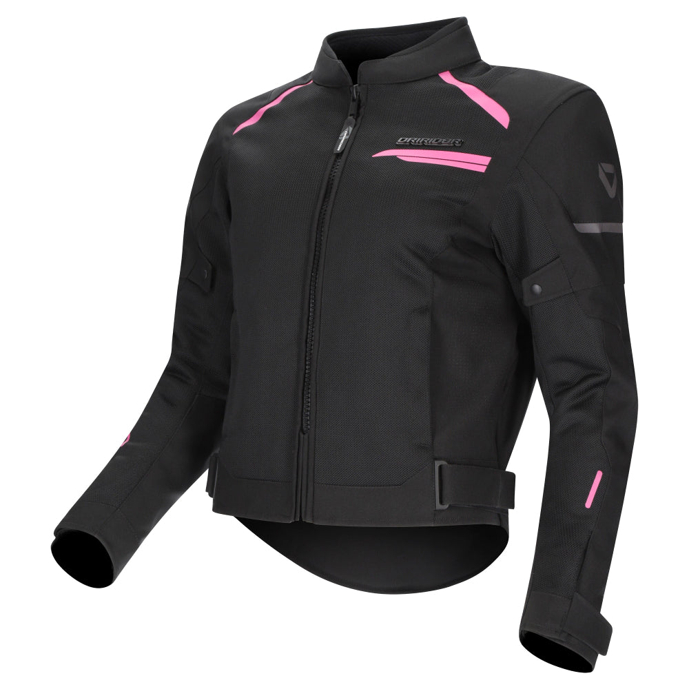 Dririder Air-Ride 6 Summer Riding Ladies Jacket-Black Pink-L 24 #2128575