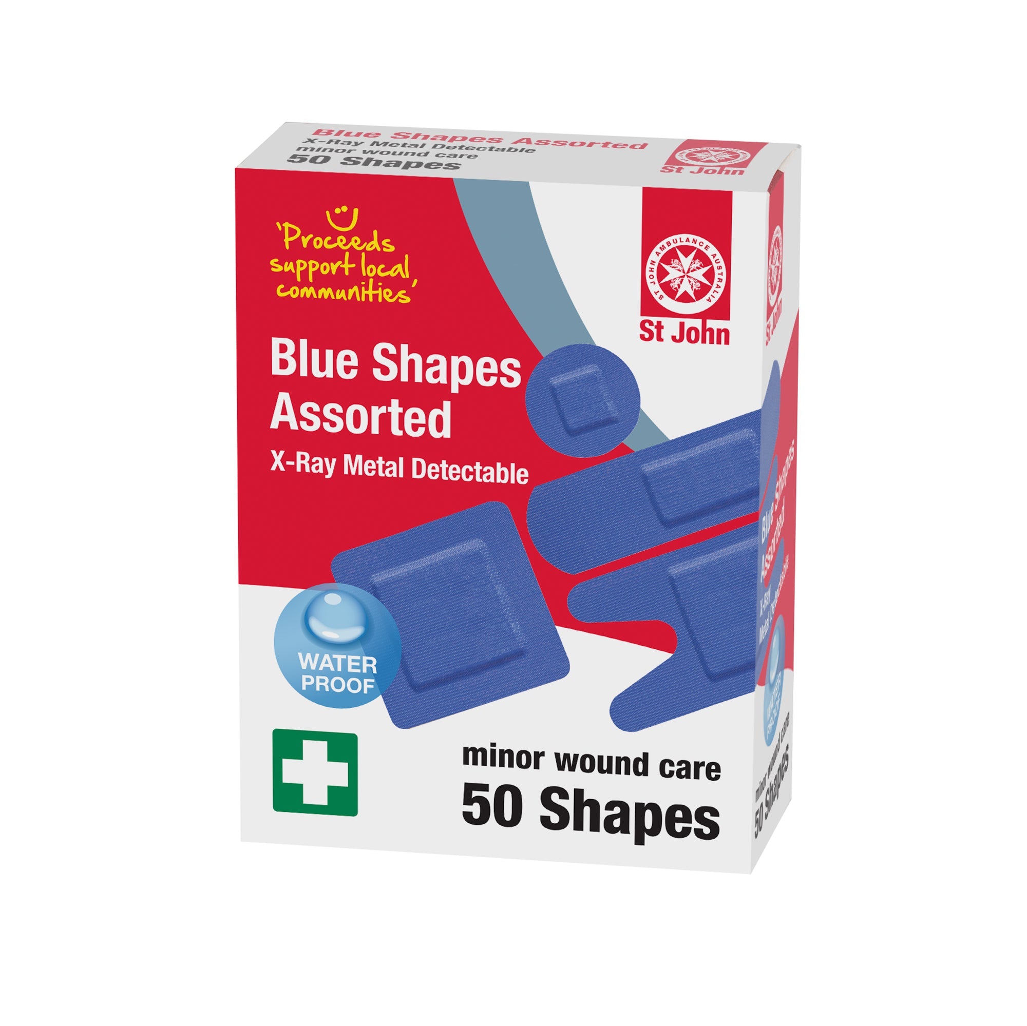 ST JOHN Waterproof Blue Metal Strips Shapes Assorted - 50 pack #226453