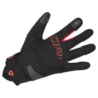 Dririder Flex Urban Textile Full Finger Gloves-Black/Red-XL #4008780