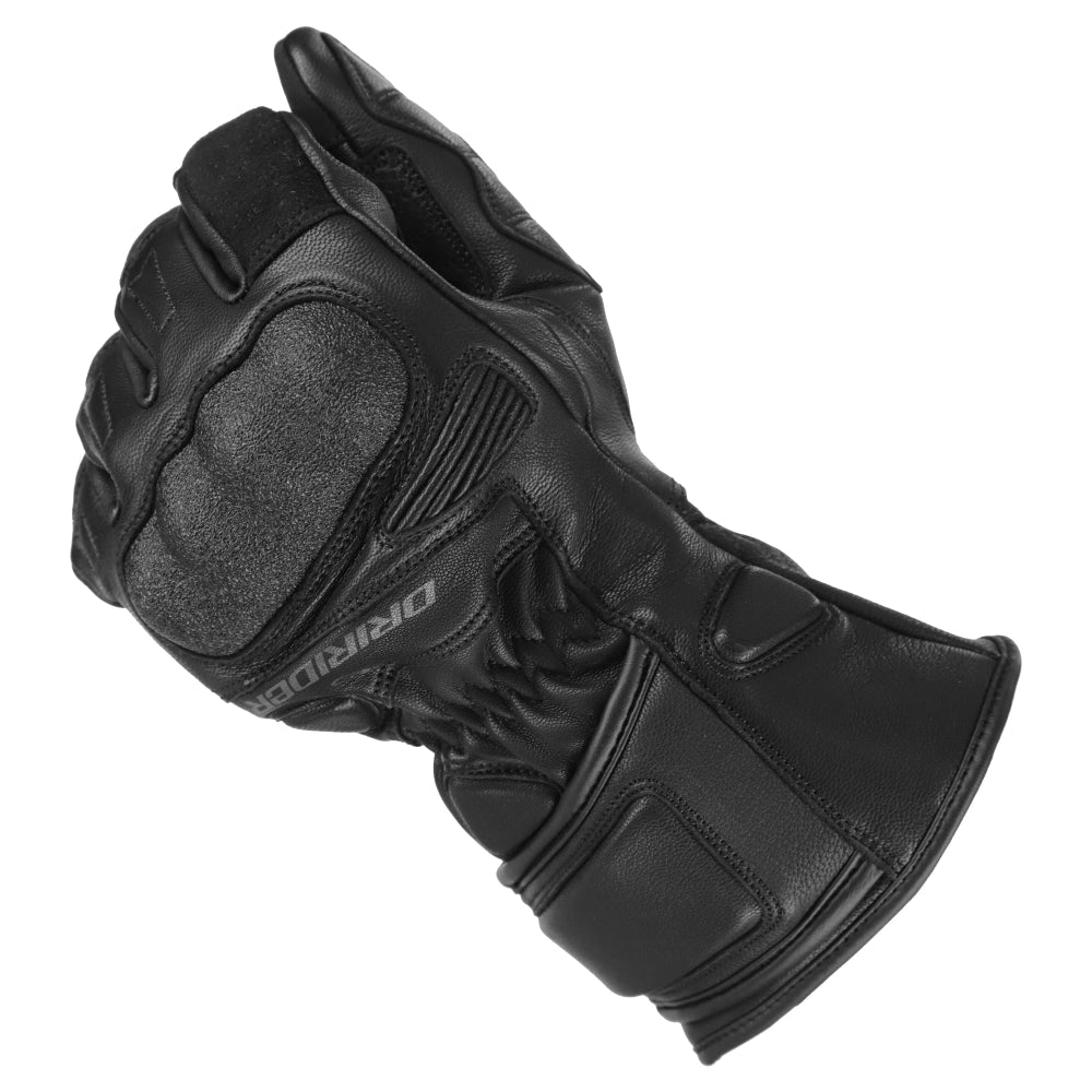 Dririder Apex 3 Full Finger Ladies Leather Gloves-Black-LDS XL #4009371
