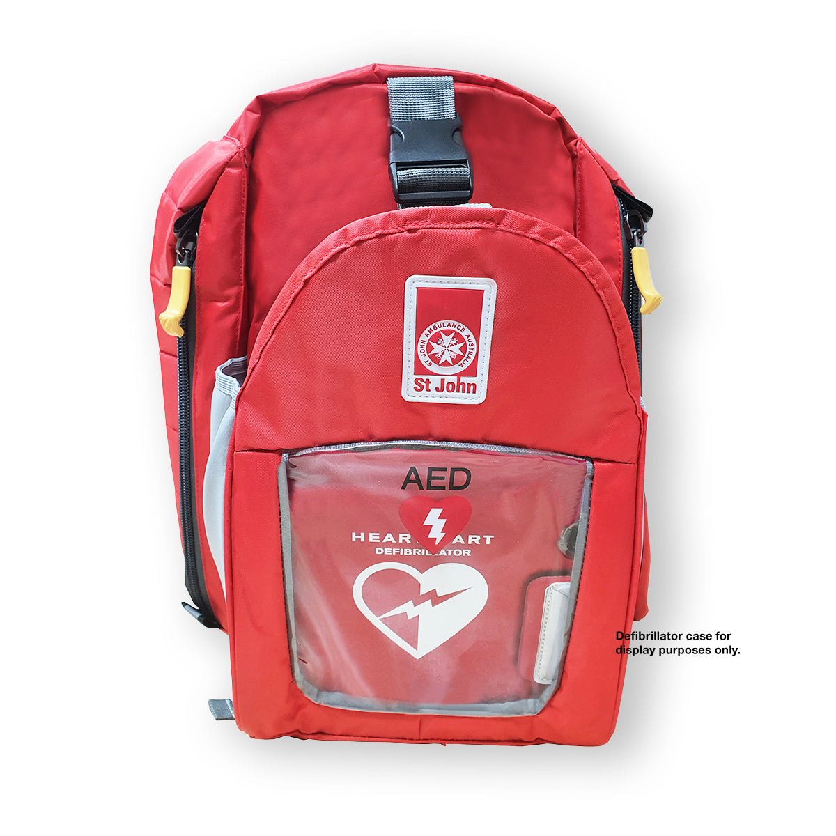 ST JOHN AED Backpack Red Emergency First Aid Equipment Storage #454110