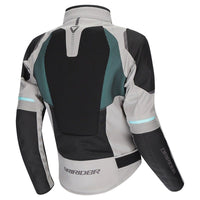 Dririder Air-Ride Pro Summer Jacket-Lt Grey/Black/Teal-LDS 10 #2128647