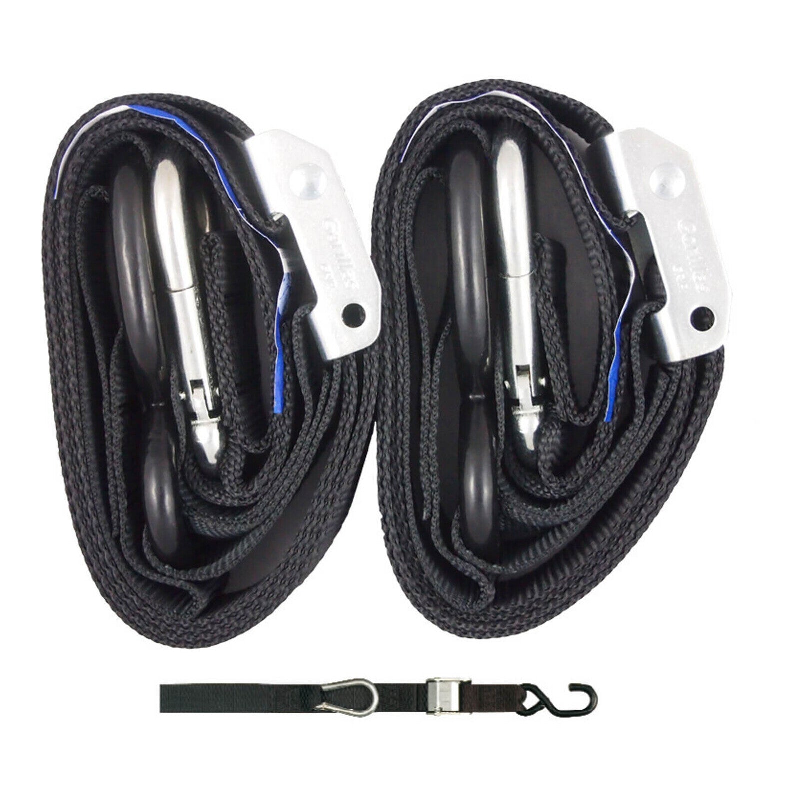 Gorillas Grip Tie Down 38mm S-Hook - Black / Black Loop GGTD4BB#