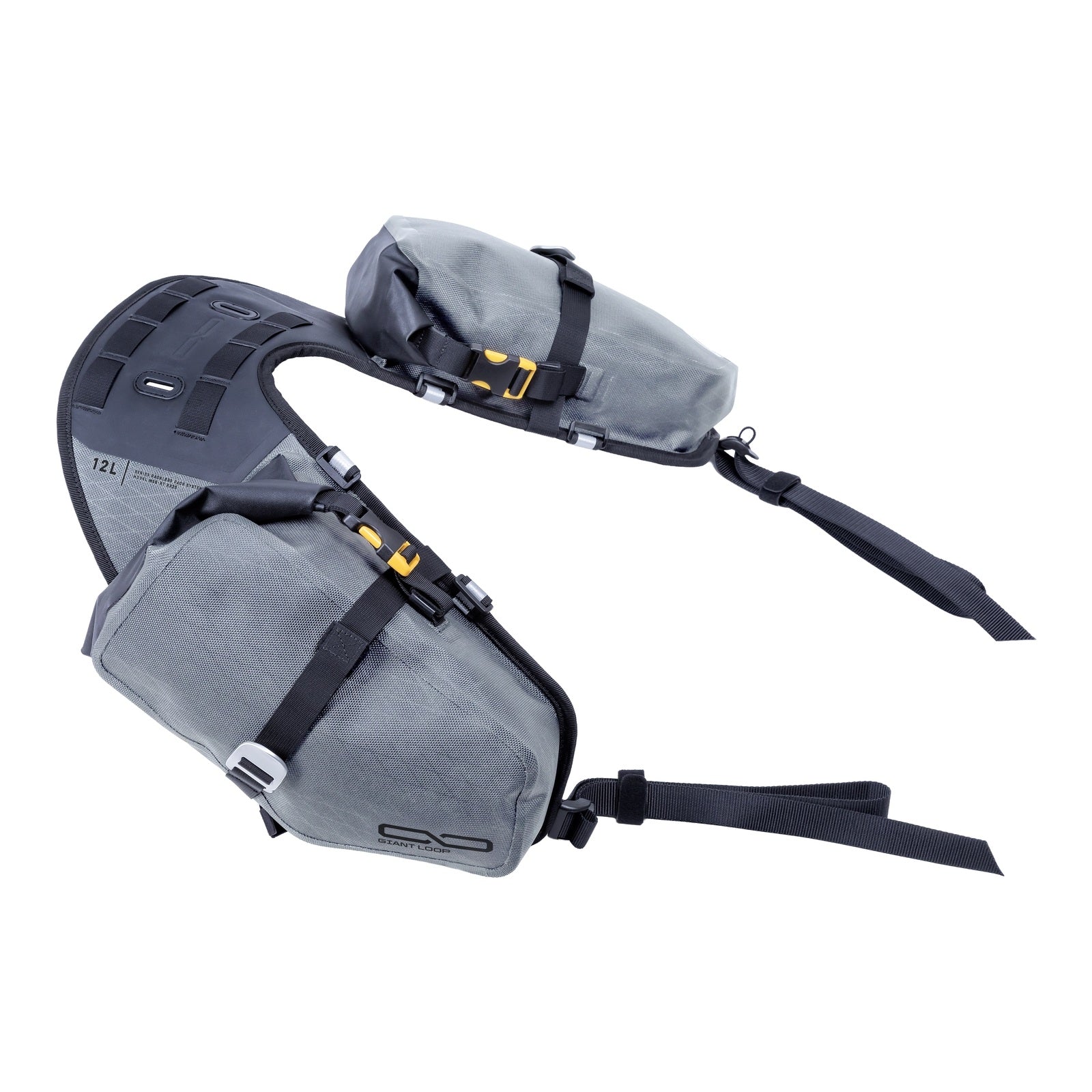 Giant Loop Mojavi Saddlebag '26 - Grey (12L) GLMSB26RTG#