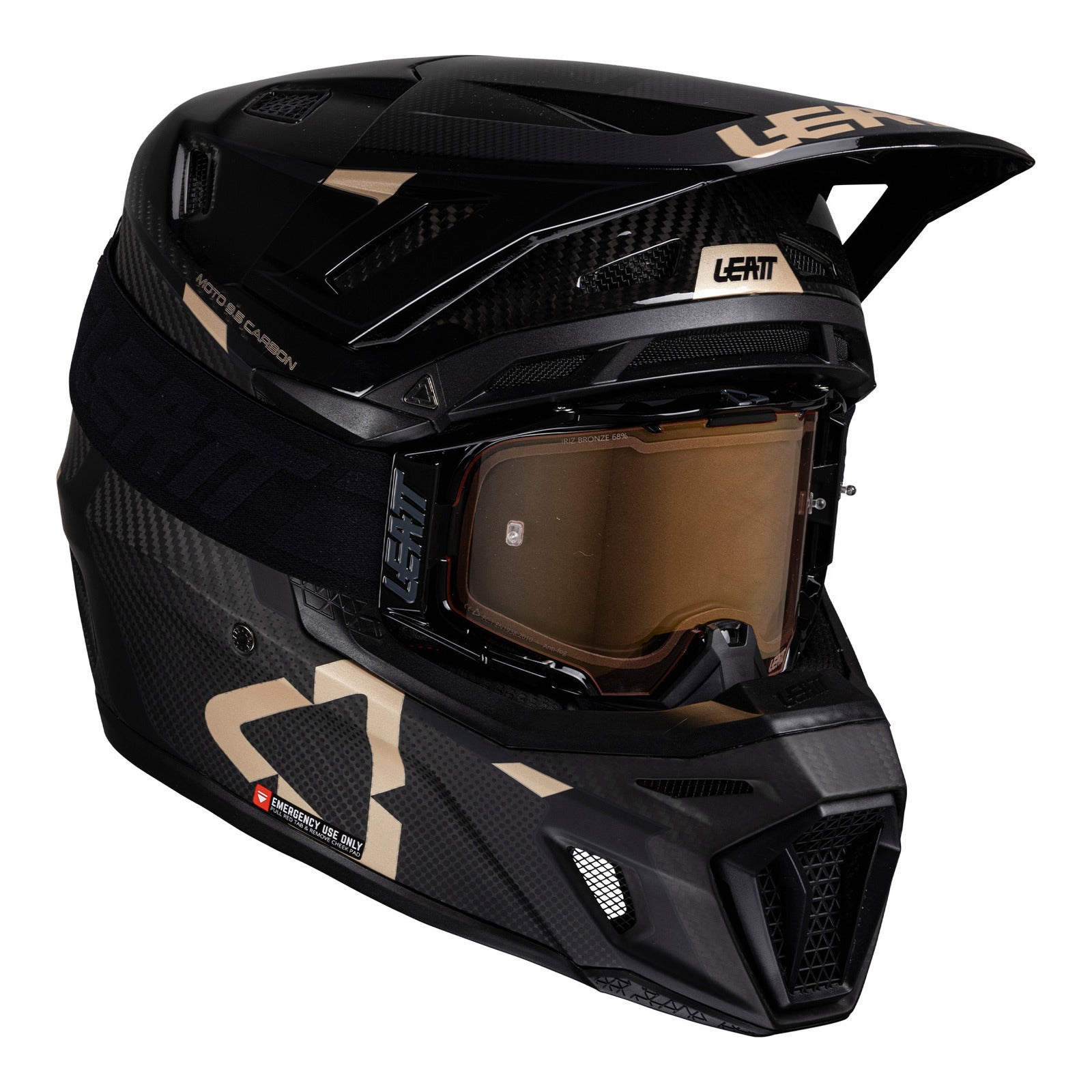Leatt 2025 9.5 Helmet Kit Carbon (XL/61-62cm) LE1025100104#