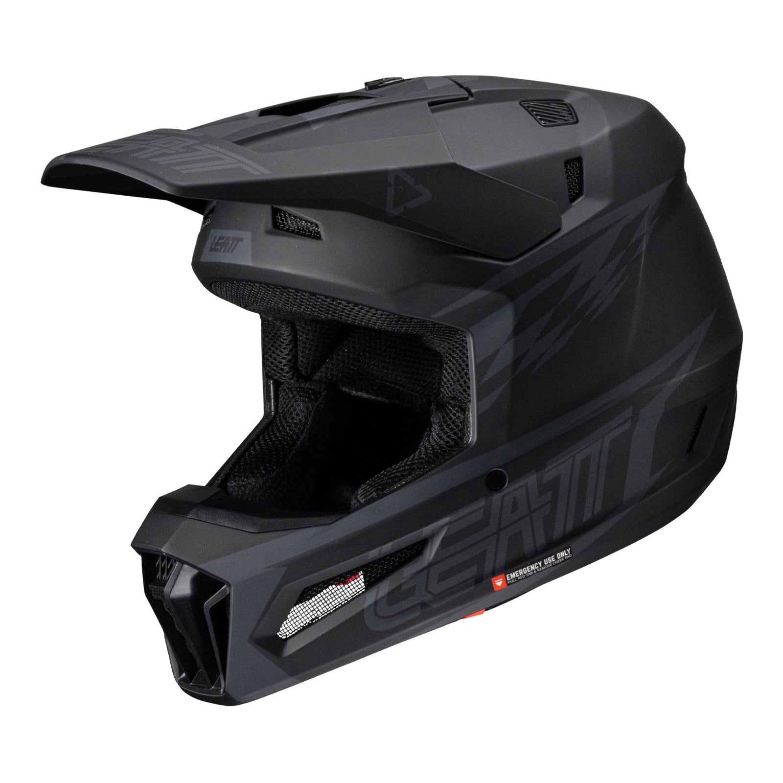 Leatt 2025 3.5 Helmet Kit - Stealth (XS/53-54cm) LE1025100500#