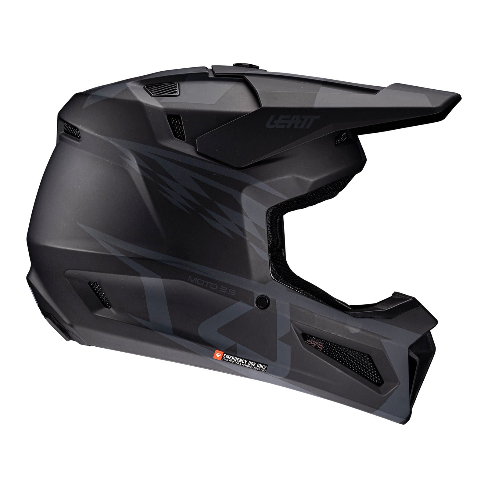 Leatt 2025 3.5 Helmet Kit - Stealth (S/55-56cm) LE1025100501#