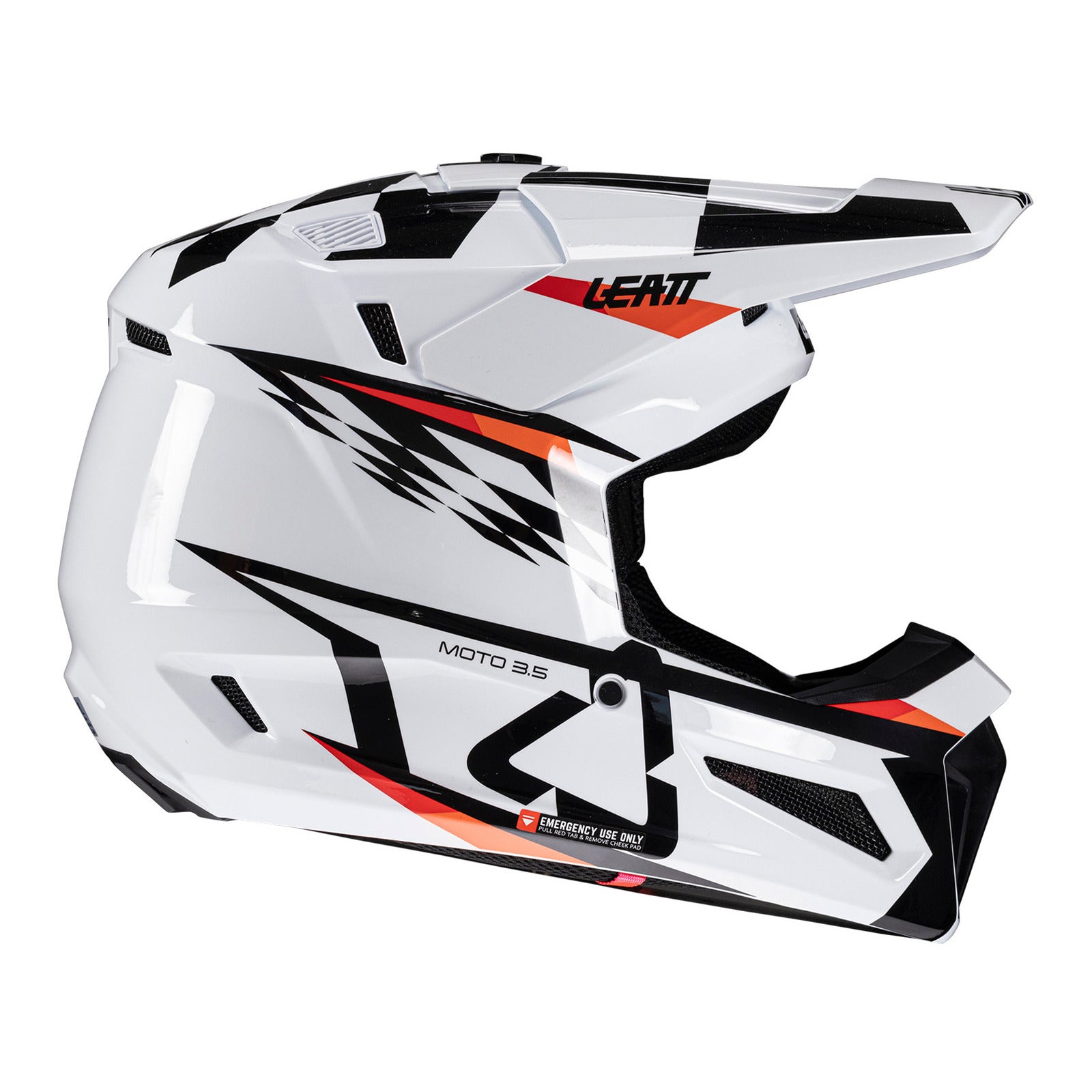 Leatt 2025 3.5 Junior Helmet Kit - White (M/51-52cm) LE1025450160#
