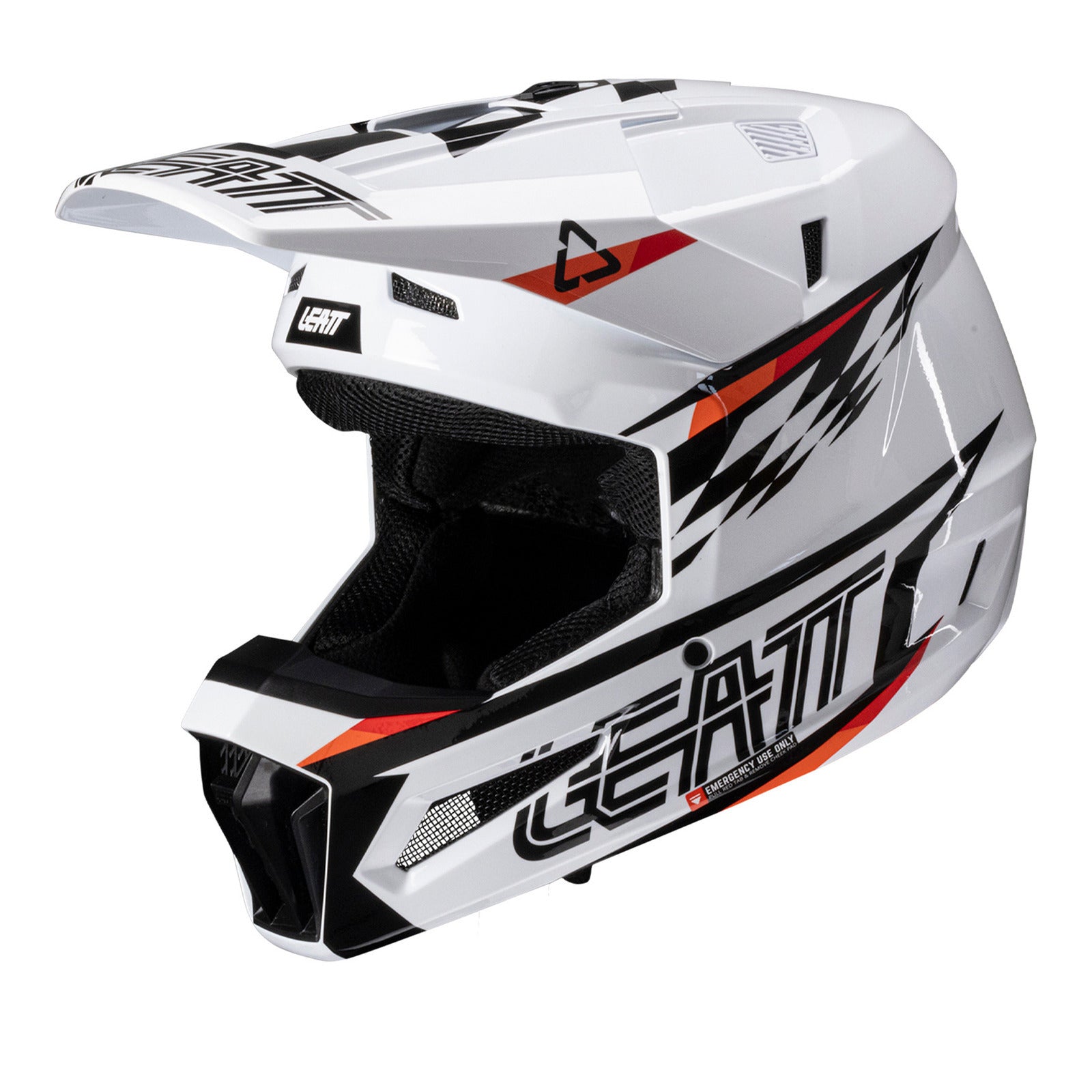 Leatt 2025 3.5 Junior Helmet Kit - White (L/53-54cm) LE1025450161#