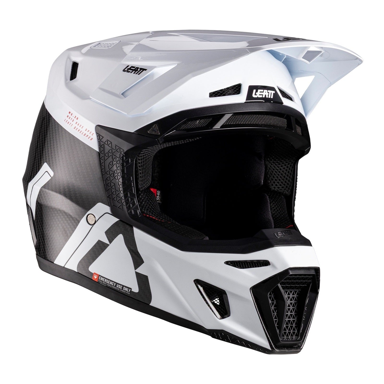 Leatt 9.5 Helmet Kit - Carbon / White (XS) LE1026000100#