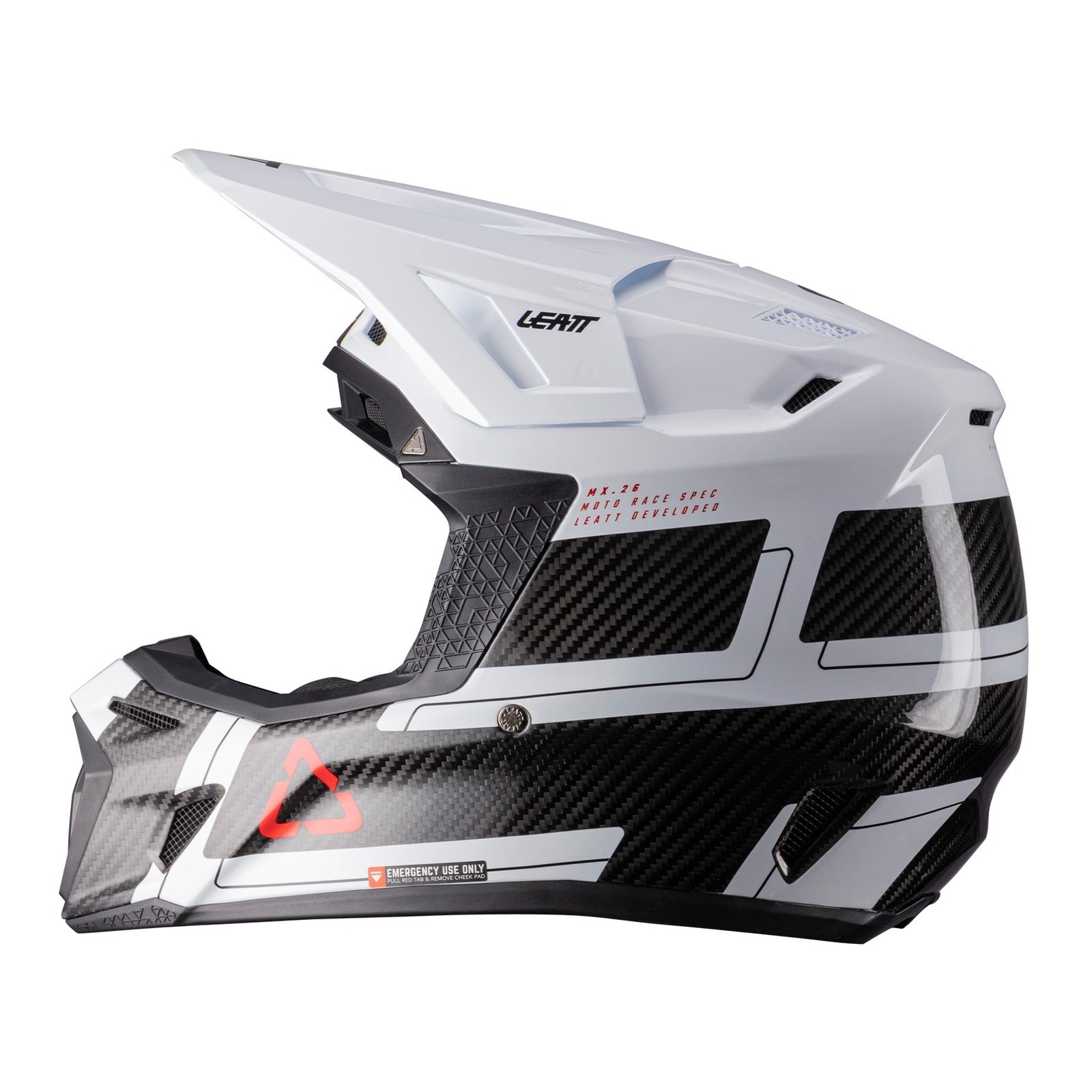 Leatt 9.5 Helmet Kit - Carbon / White (L) LE1026000103#