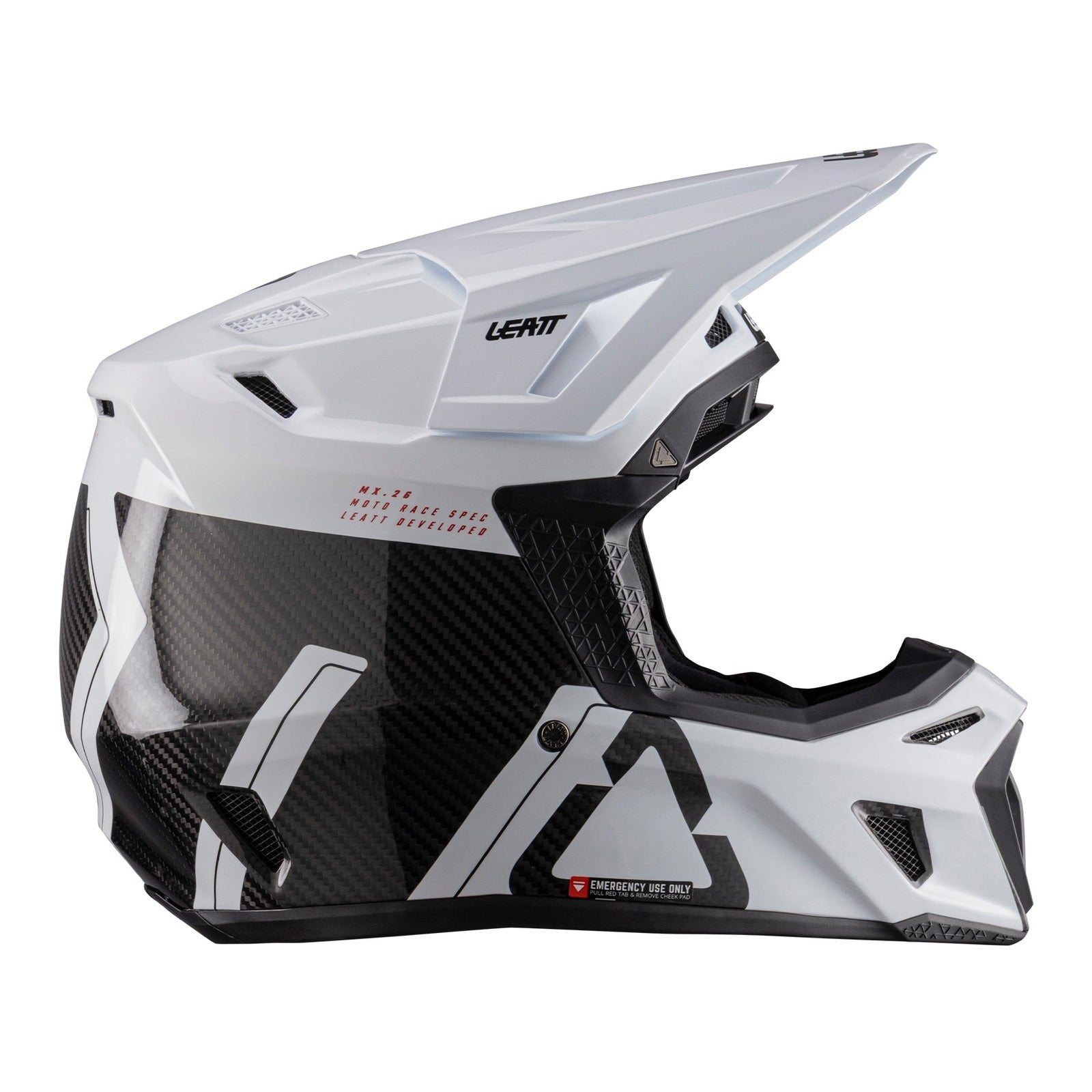 Leatt 9.5 Helmet Kit - Carbon / White (2XL) LE1026000105#