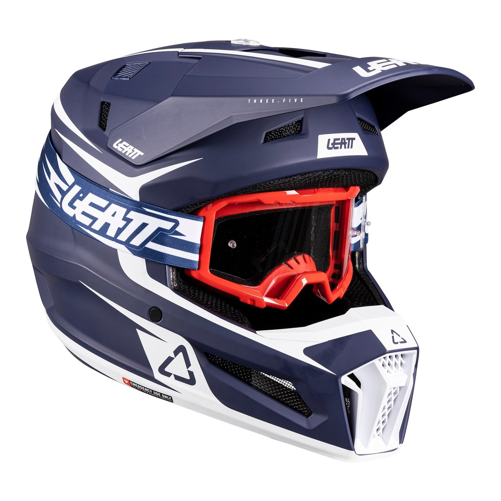 Leatt 3.5 Junior Helmet Kit - Blue (L/53-54cm) V26 LE1026001051#