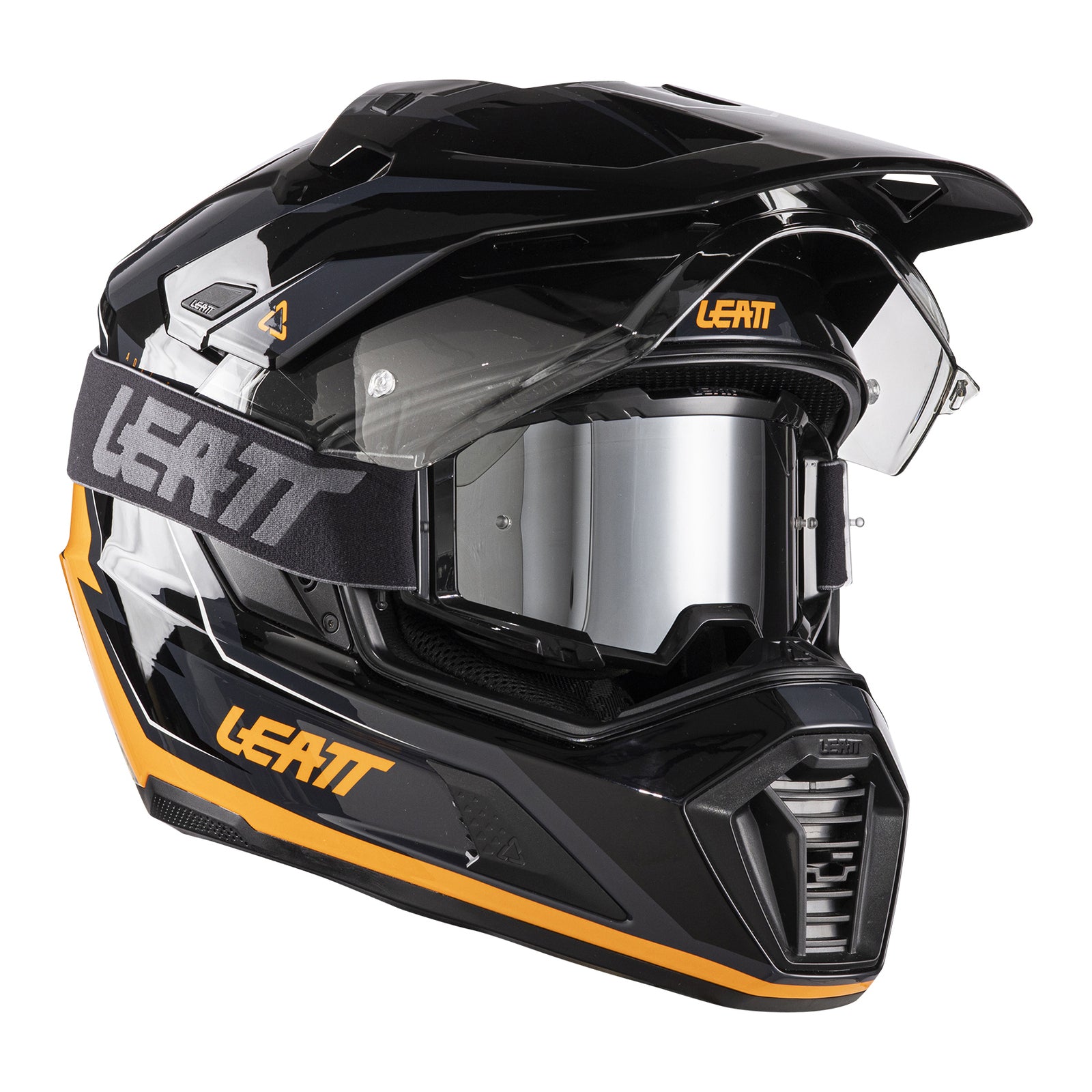 Leatt 7.5 ADV Helmet Kit - Black / Orange (XL 61-62CM) LE1026001604#
