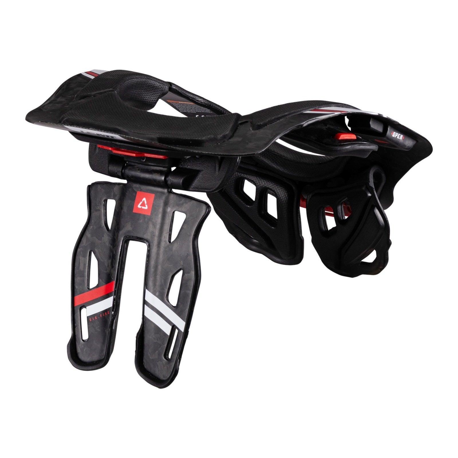 Leatt 6.5 Neck Brace Carbon - Black / White (S/M) LE1026010010#