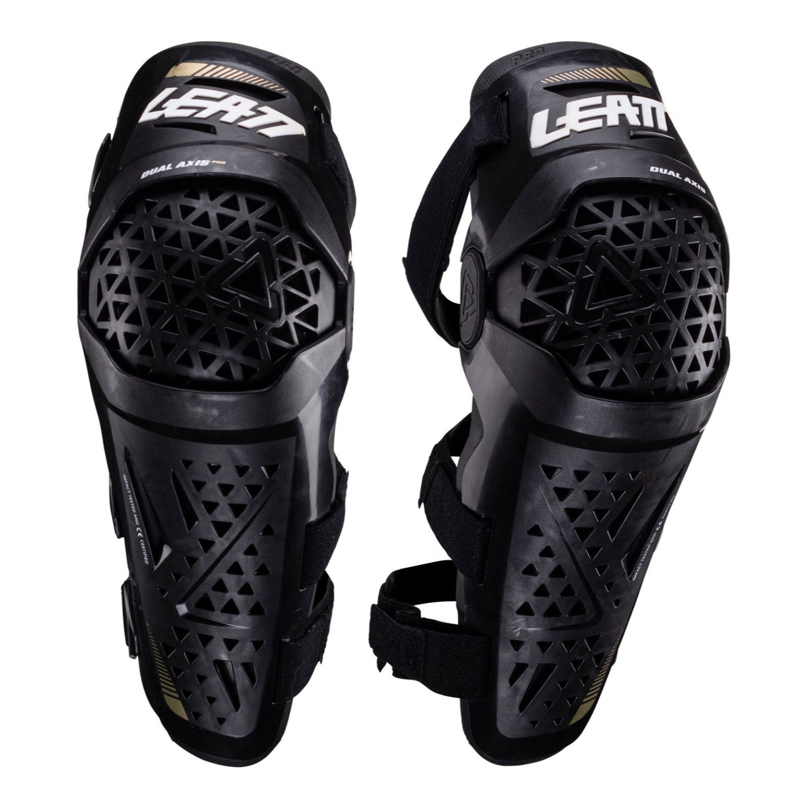 Leatt Dual Axis Pro Knee & Shin Guard - Black (L/XL) LE5024060791#