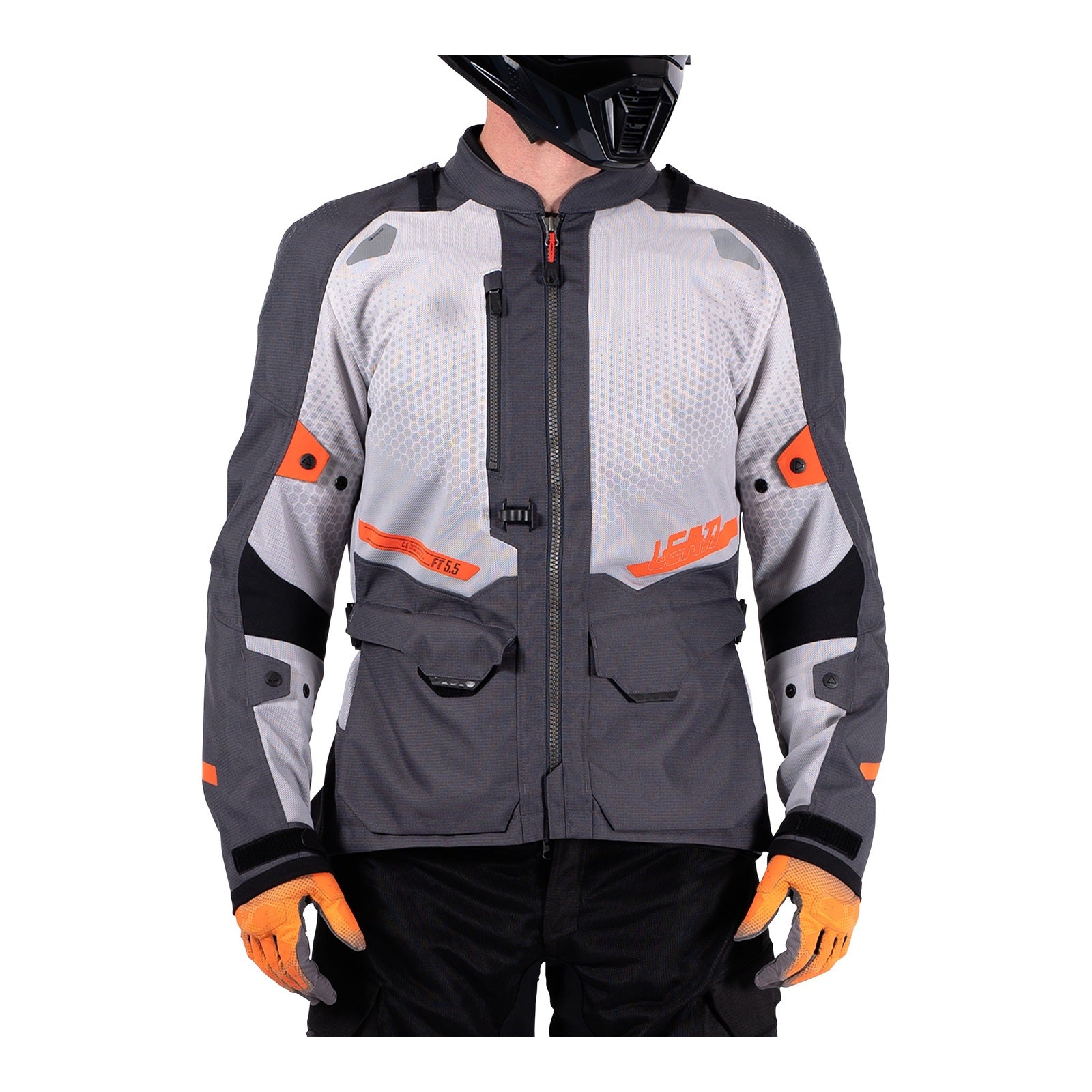 Leatt 5.5 ADV FlowTour Jacket - Iron (3XL/US48/EU58) LE5025101375#