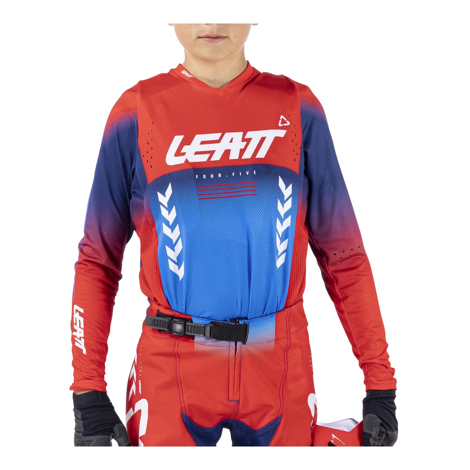 Leatt 4.5 Junior Jersey - Royal Blue / Red (XL/EU150/160CM) LE5026000923#
