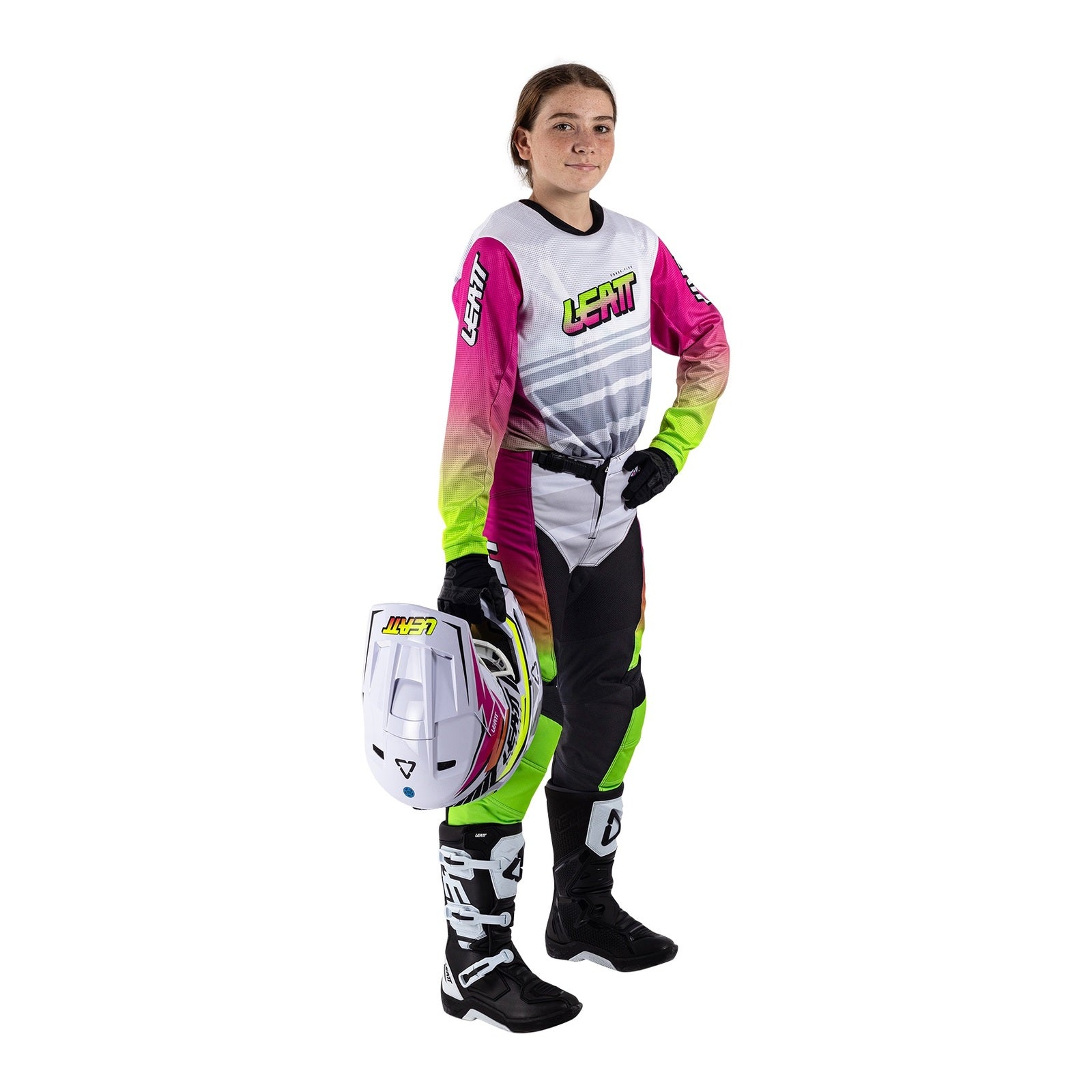 Leatt 3.5 Ride Kit Junior - Retro Pink (L/EU140/150CM) LE5026001104#