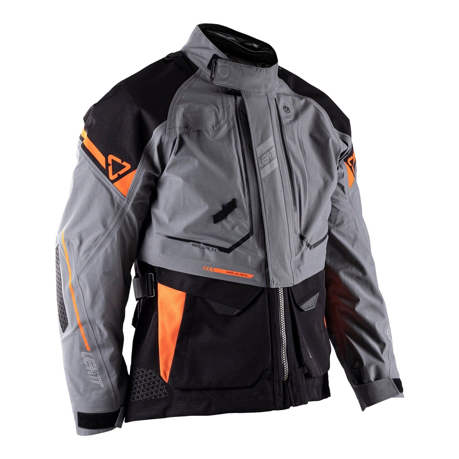 Leatt 8.5 ADV Multitour Jacket - Iron / Grey (XL/US44/EU54) LE5026001903#