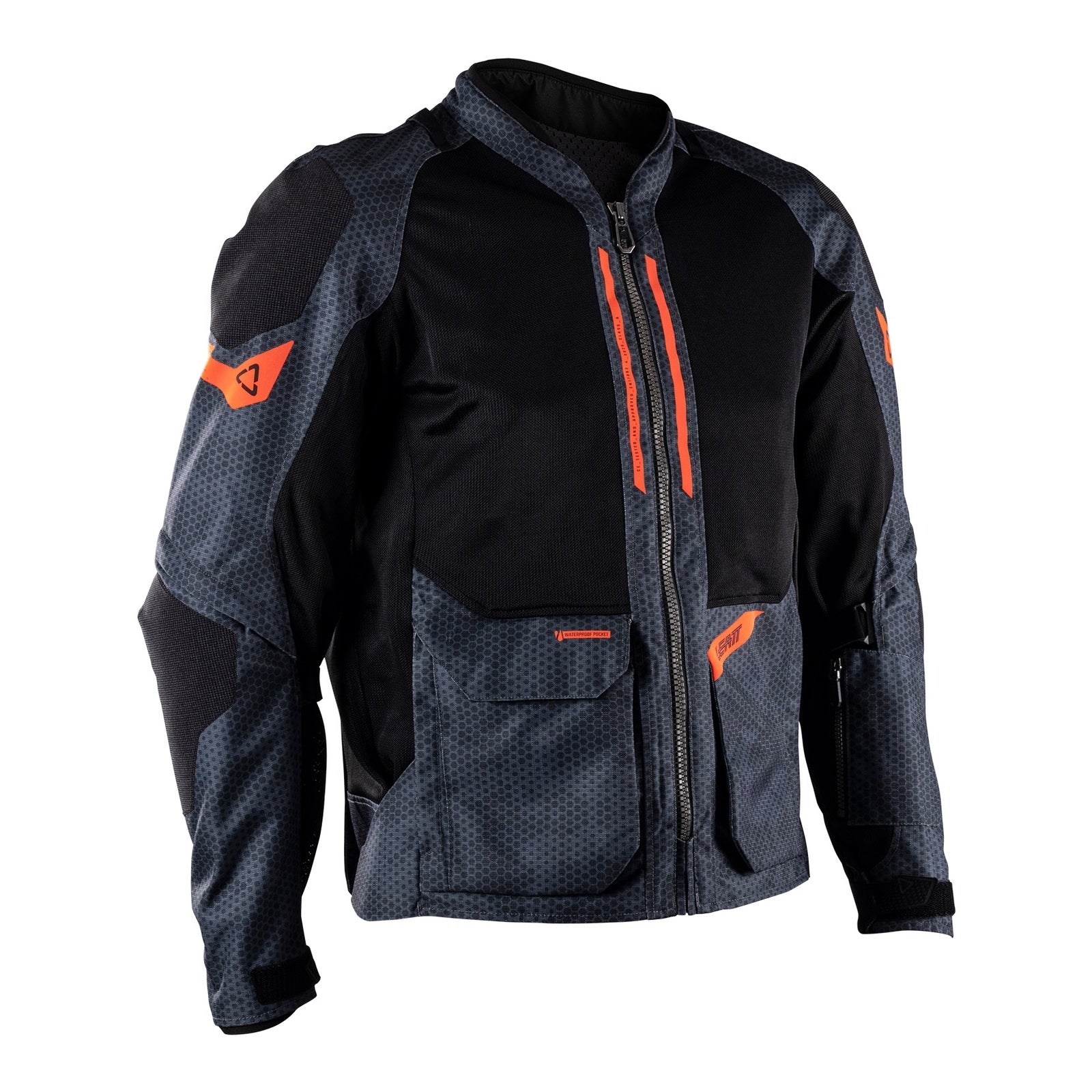 Leatt 4.5 ADV FlowTour Jacket (Short) - Iron / Grey (XL/US44/EU54) LE5026002453#
