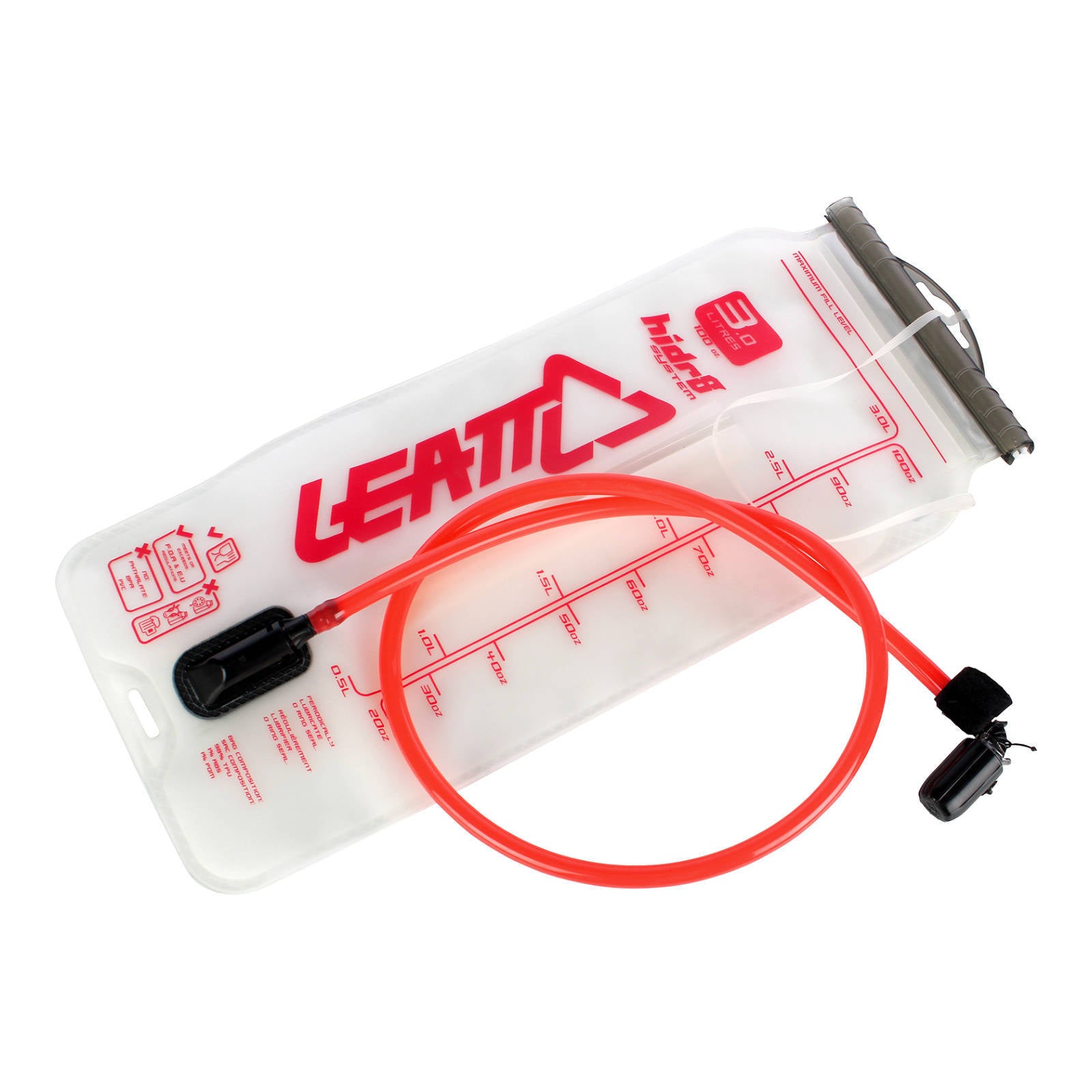 Leatt Bladder CleanTeach 3L (100oz) with Tube & Bite Valve LE7014210120#