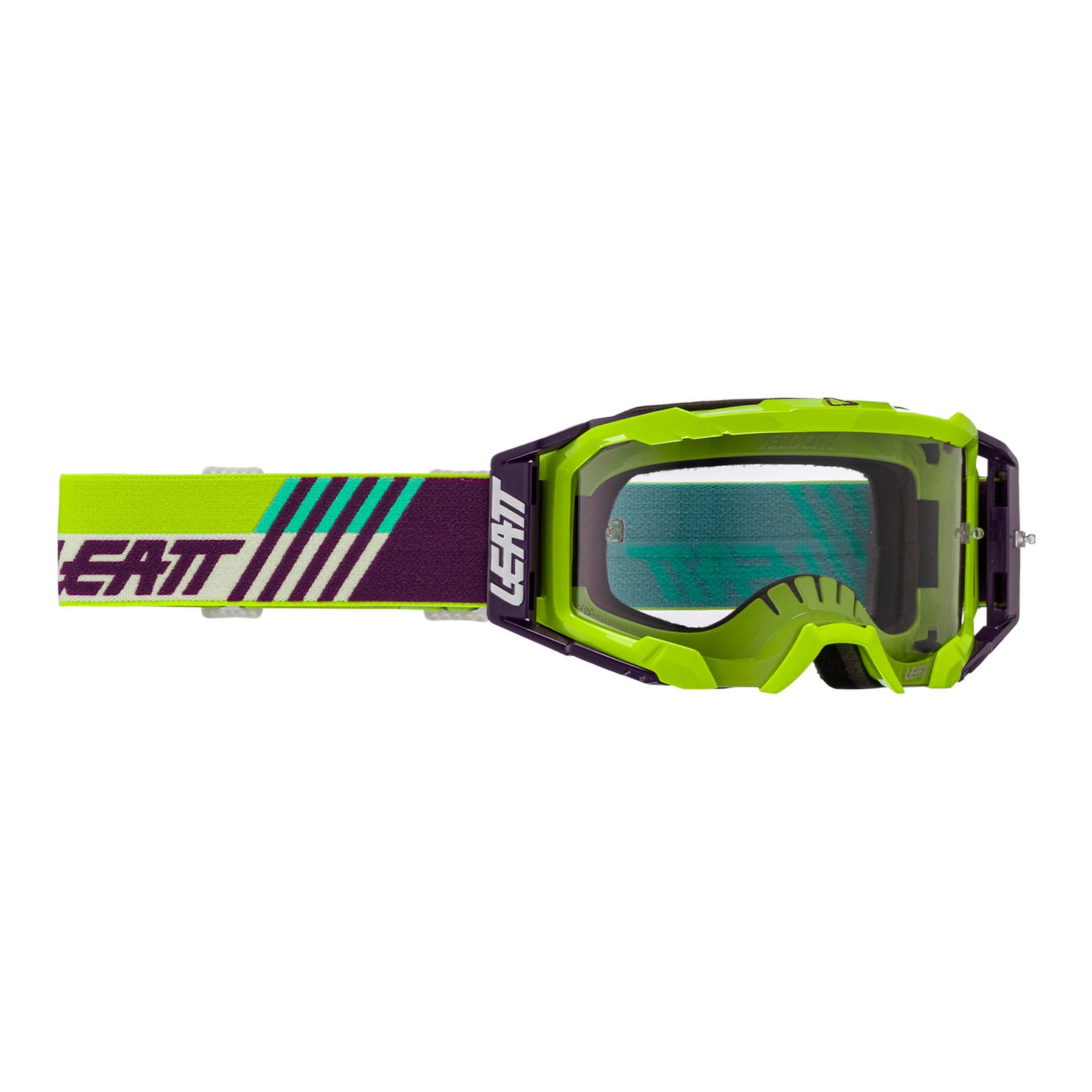 Leatt 5.5 Velocity Goggle Cryztal - Lime / Purple 75% LE8025200540#