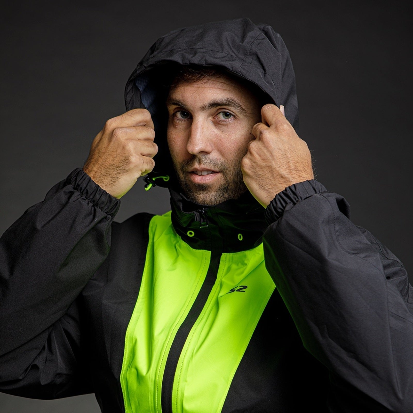 LS2 X-Rain Jacket - Black / Hi-Vis Yellow (XS–S) LS2A63020J0254A#