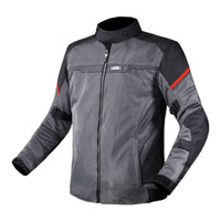 LS2 Riva Men's Jacket - Black / Dark Grey / Red (4XL) LS2A64100S01124XL#