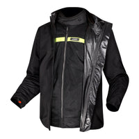 LS2 Riva Men's Jacket - Black / Dark Grey / Red (5XL) LS2A64100S01125XL#