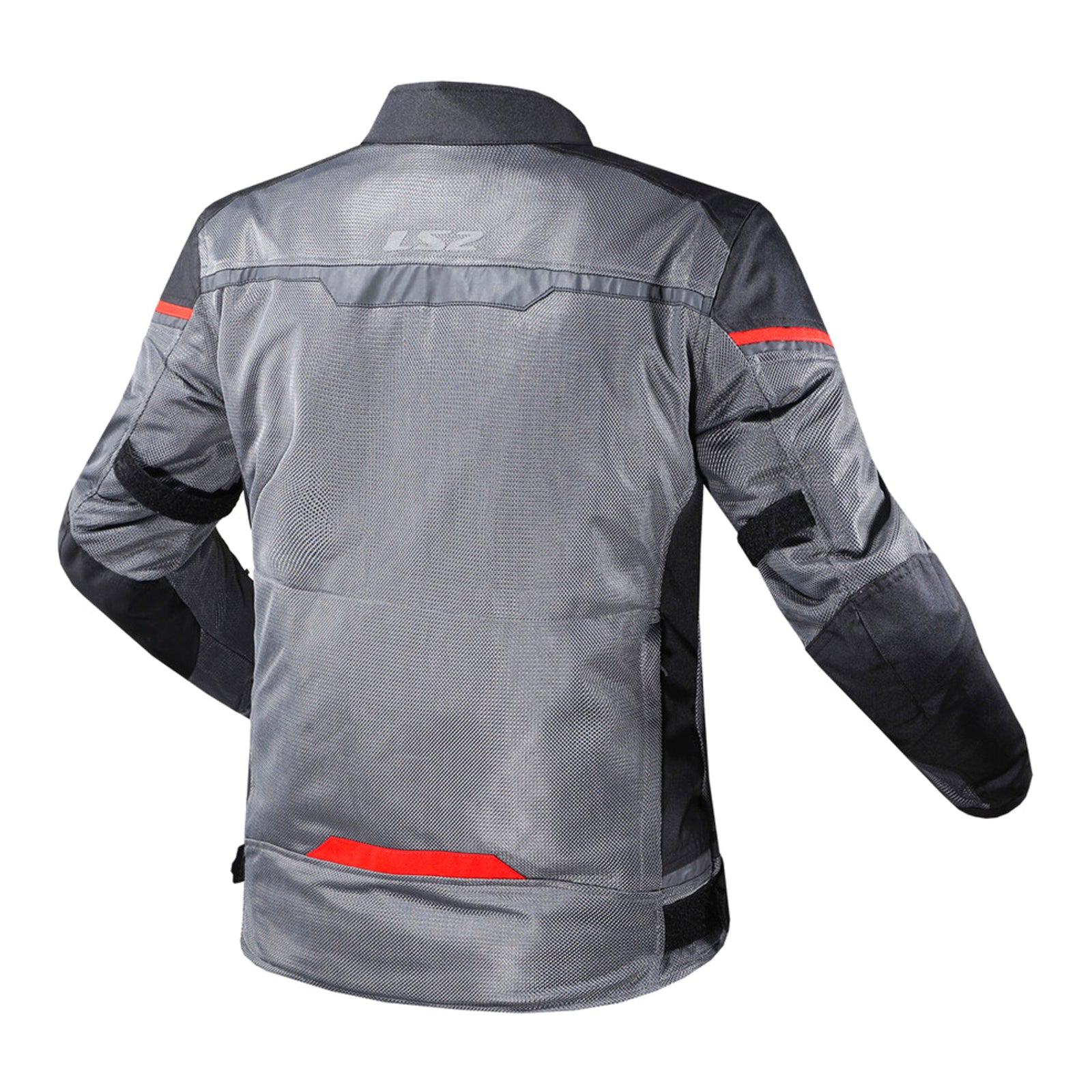 LS2 Riva Men's Jacket - Black / Dark Grey / Red (XL) LS2A64100S0112XL#