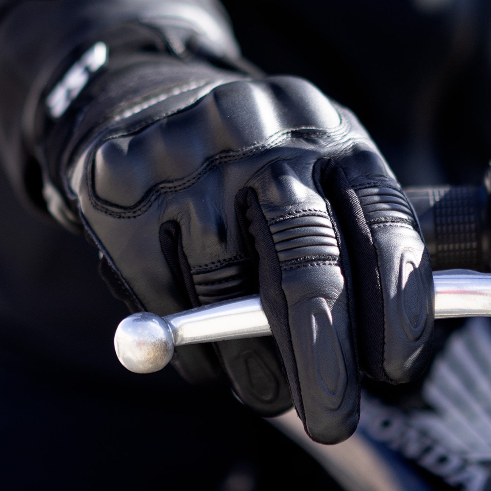 LS2 Octane Men's Waterproof Leather Gloves - Black (XL) LS2A70070W0112XL#