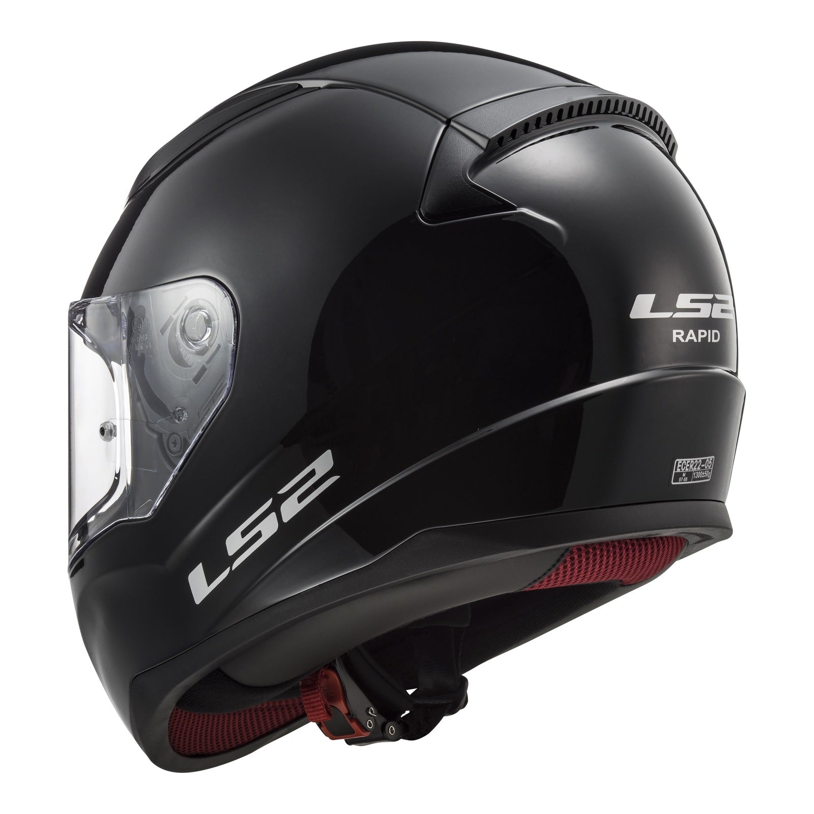 LS2 FF353 Rapid II (XS) - Gloss Black 06 LS2FF3532BLKXS#