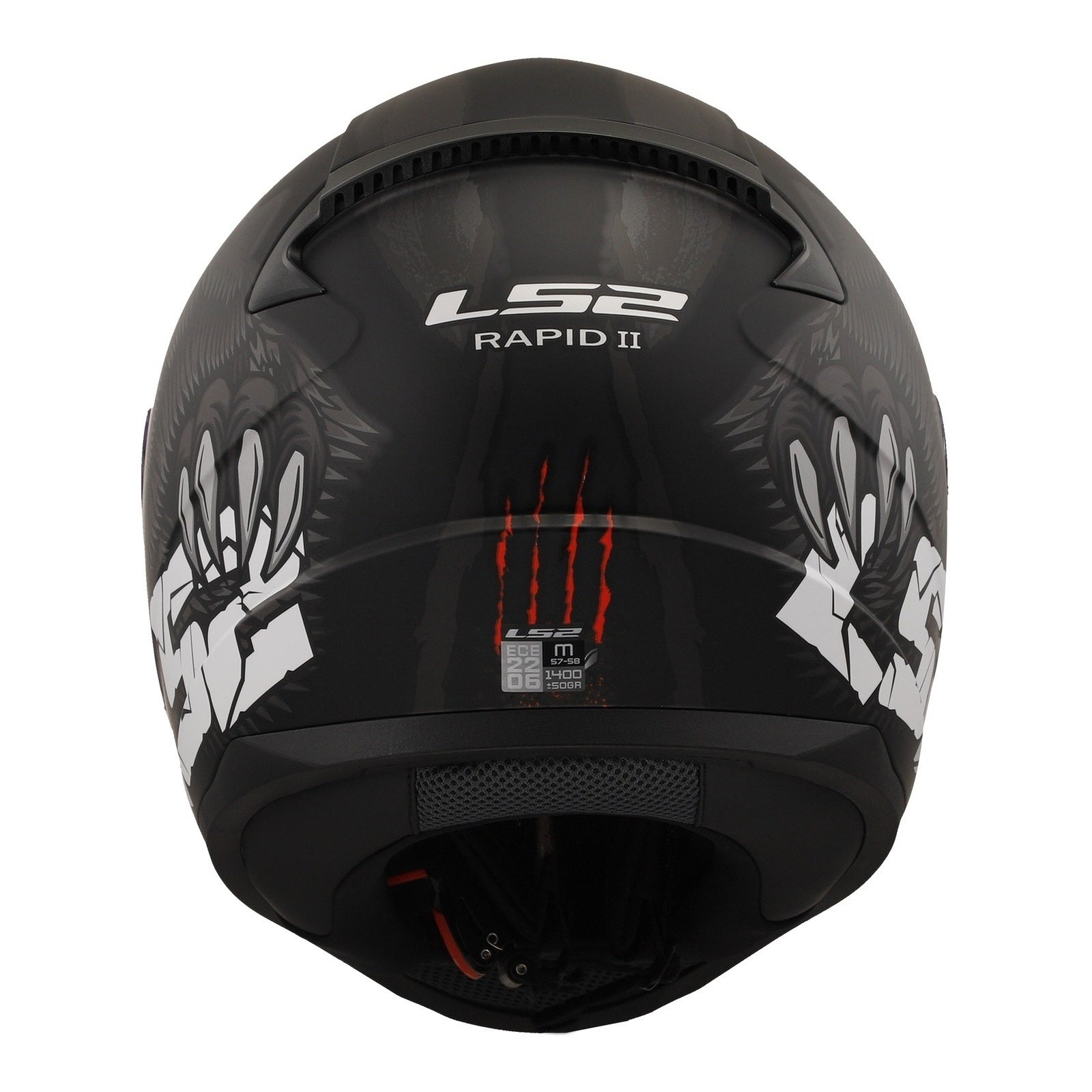 LS2 FF353 Rapid II (S) Claw - Black 06 LS2FF3532CLBS#