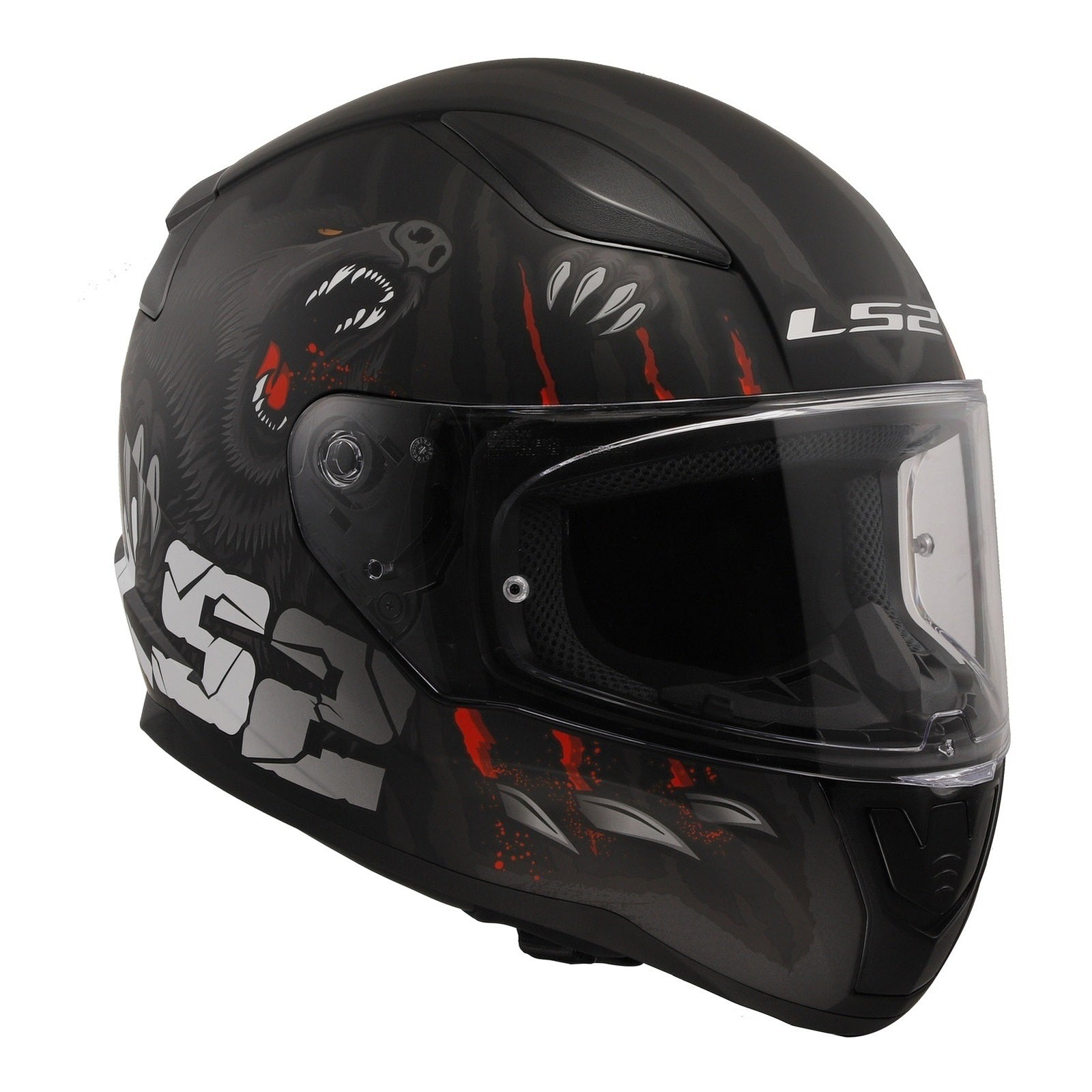 LS2 FF353 Rapid II (XS) Claw - Black 06 LS2FF3532CLBXS#