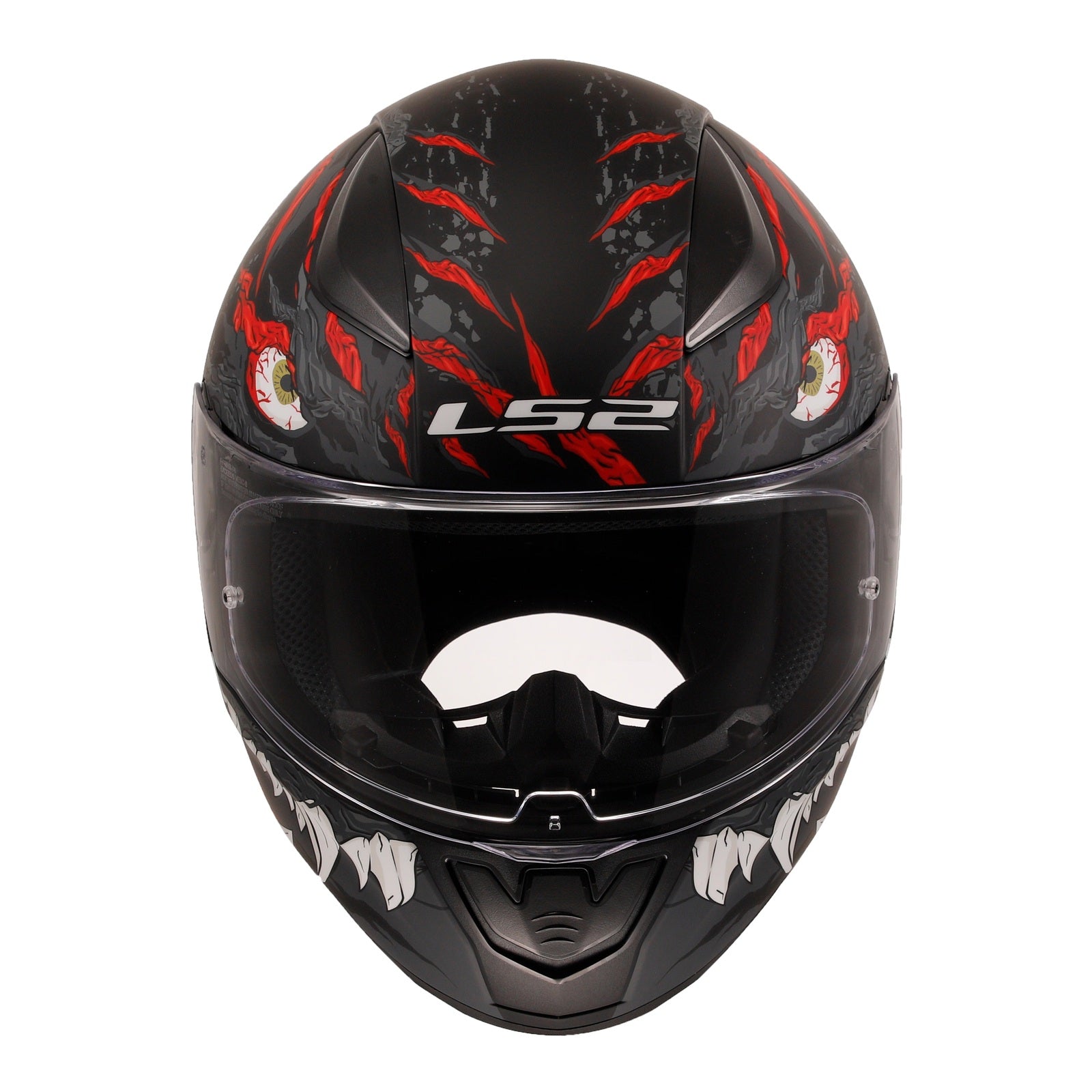 LS2 FF353 Rapid II (M) Kaiju - Matte Black / Red / White 06 LS2FF3532KAIJUM#