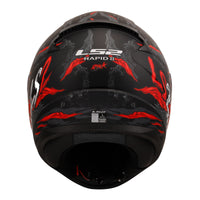 LS2 FF353 Rapid II (XL) Kaiju - Matte Black / Red / White 06 LS2FF3532KAIJUXL#
