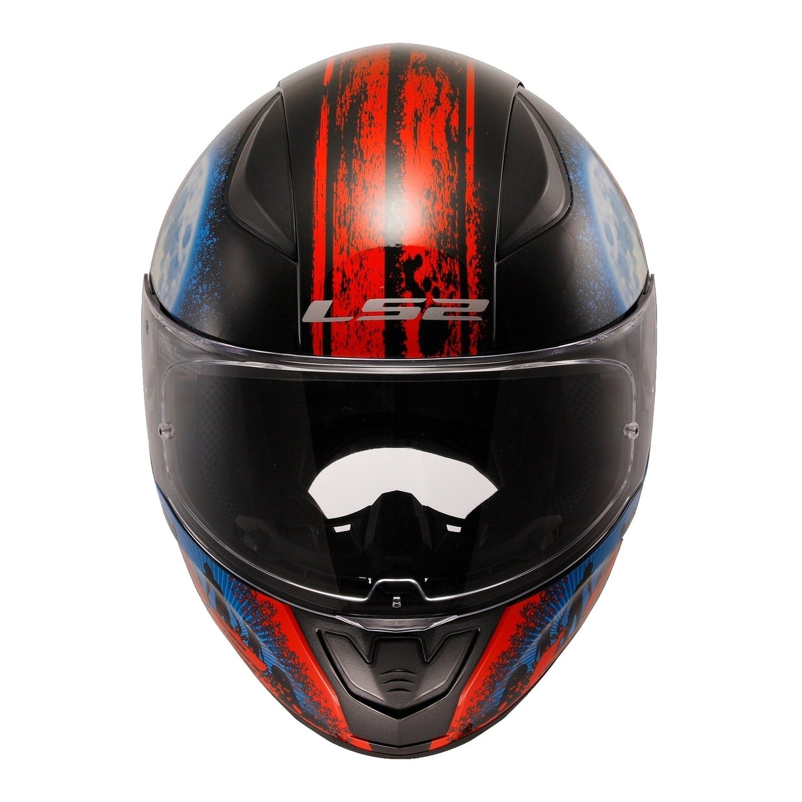 LS2 FF353 Rapid II (S) Zombie - Gloss Black / Red / White 06 LS2FF3532ZOMS#