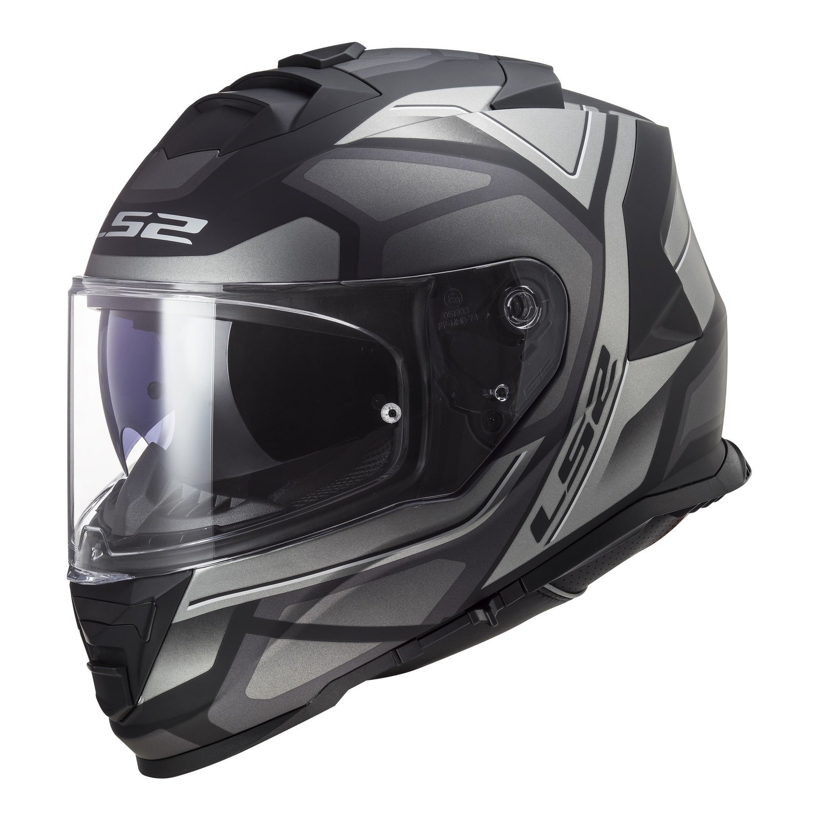 LS2 FF800 Storm II (M) Faster - Matte Titanium 06 LS2FF8002FASMTIM#