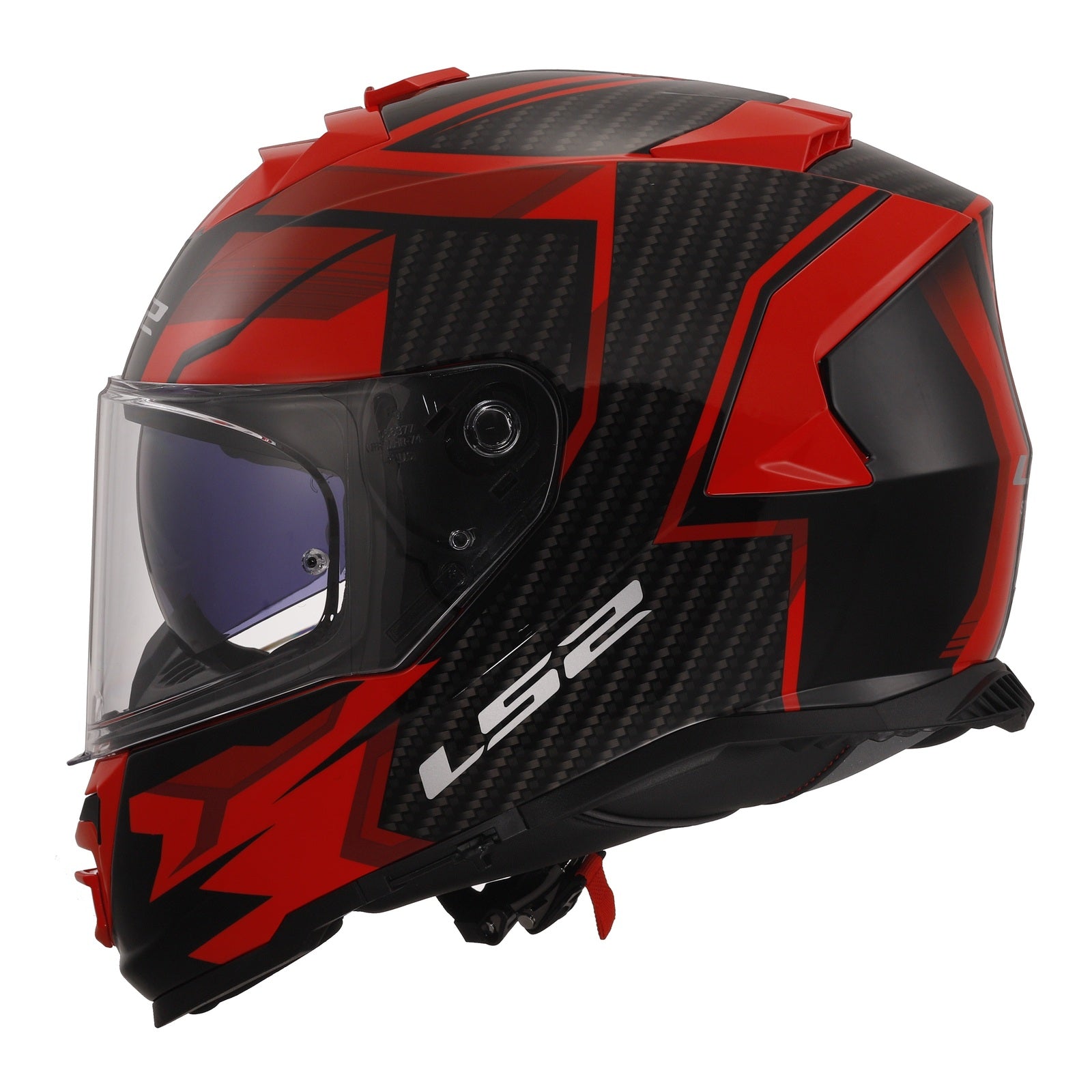 LS2 FF800 Storm II (2XL) Tracker - Black / Red 06 LS2FF8002TRBR2XL#