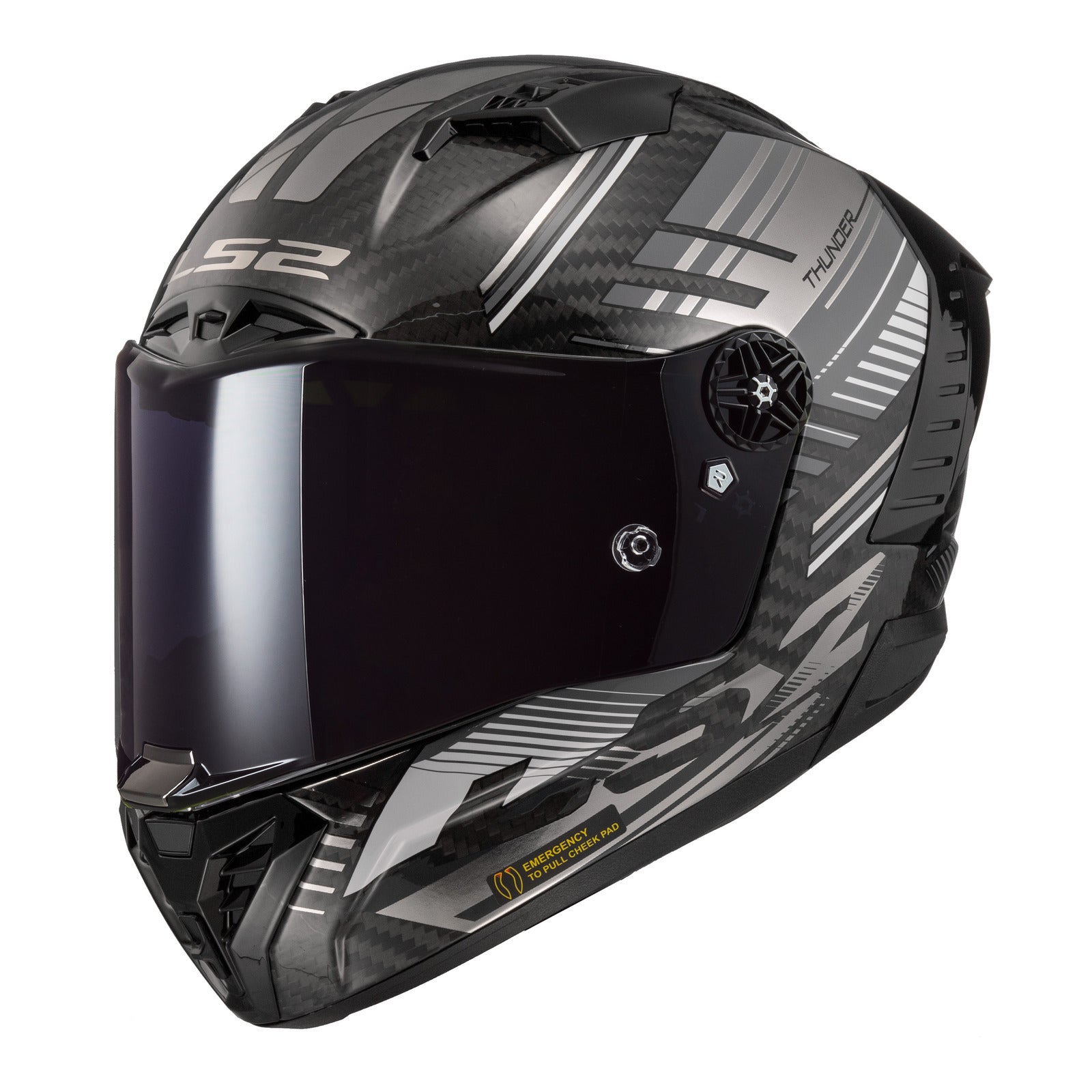 LS2 FF805 Thunder Carbon (XL) Volt - Black / Grey 06 LS2FF8052VBGXL#