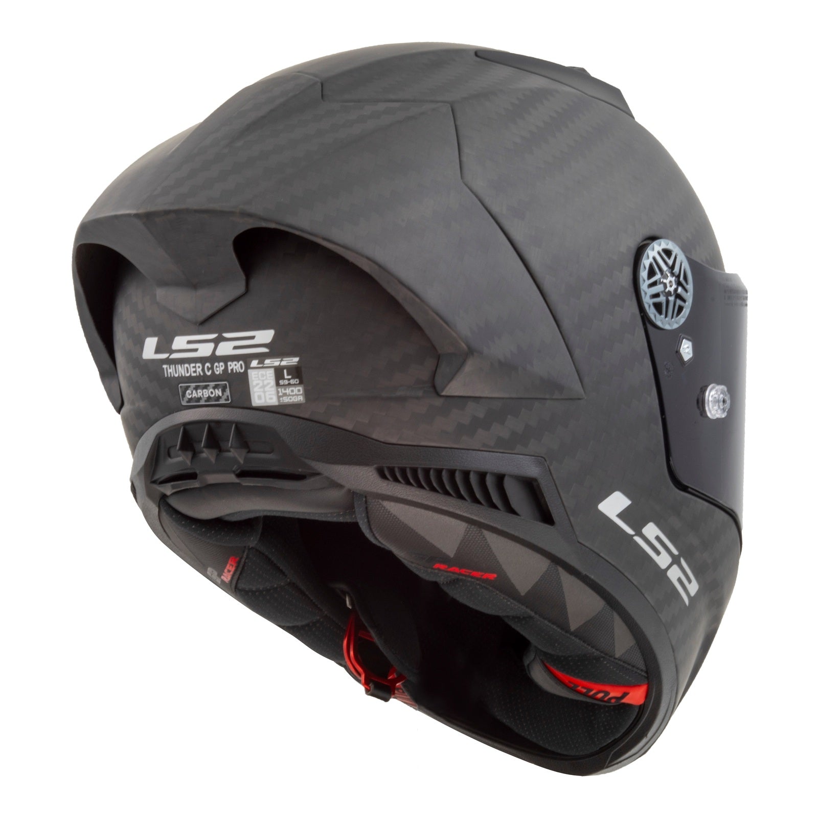 LS2 FF805 Thunder GP Pro (FIM) Helmet - Matte Black (L) LS2FF805BLKCGPL#