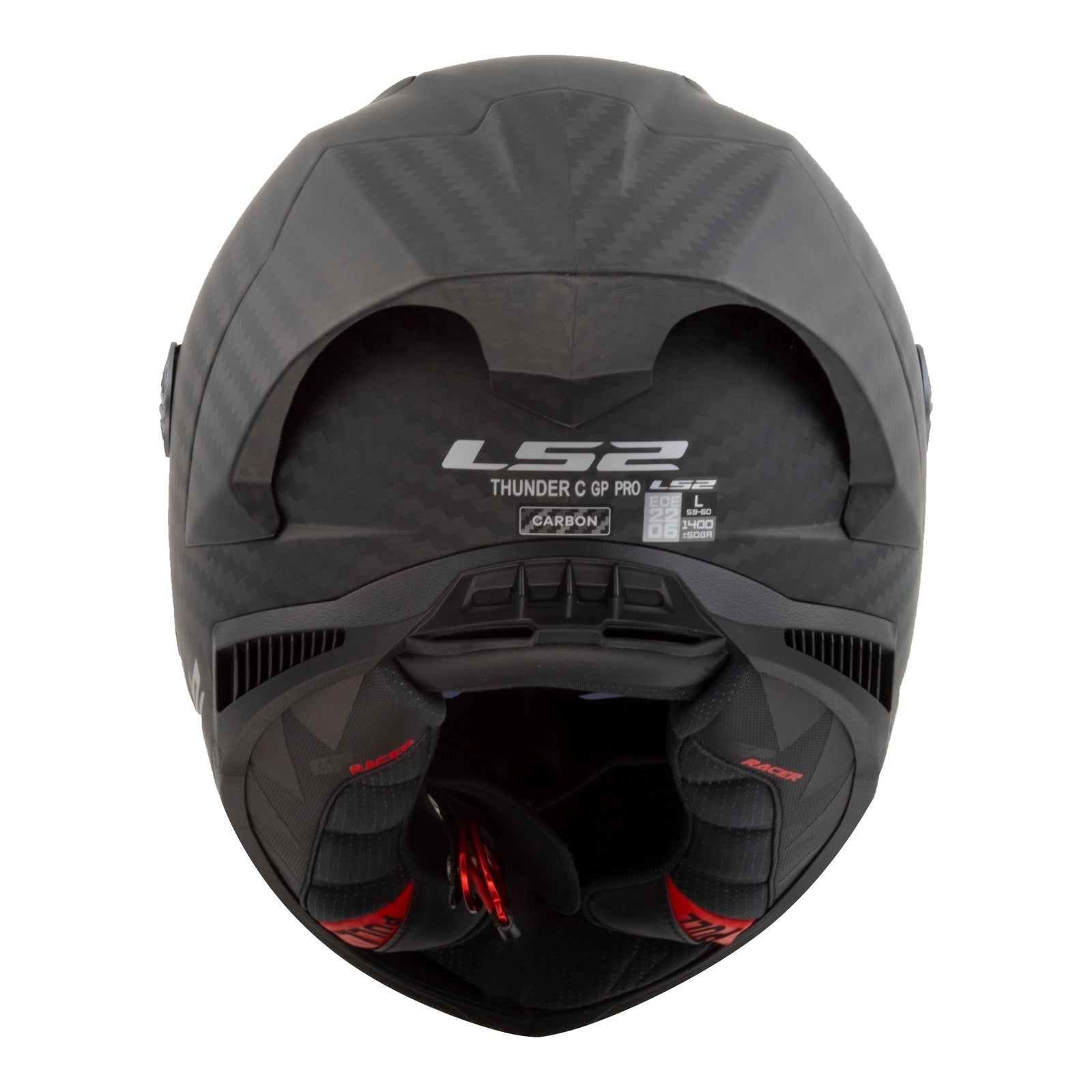 LS2 FF805 Thunder GP Pro (FIM) Helmet - Matte Black (XL) LS2FF805BLKCGPXL#