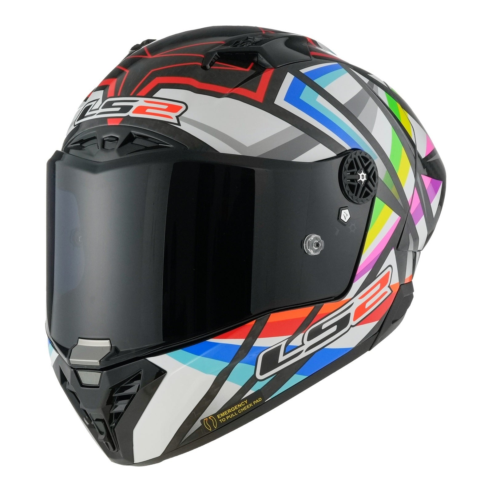 LS2 FF805 Thunder GP Aero Flash Helmet - Black (XL) LS2FF805FBXL#